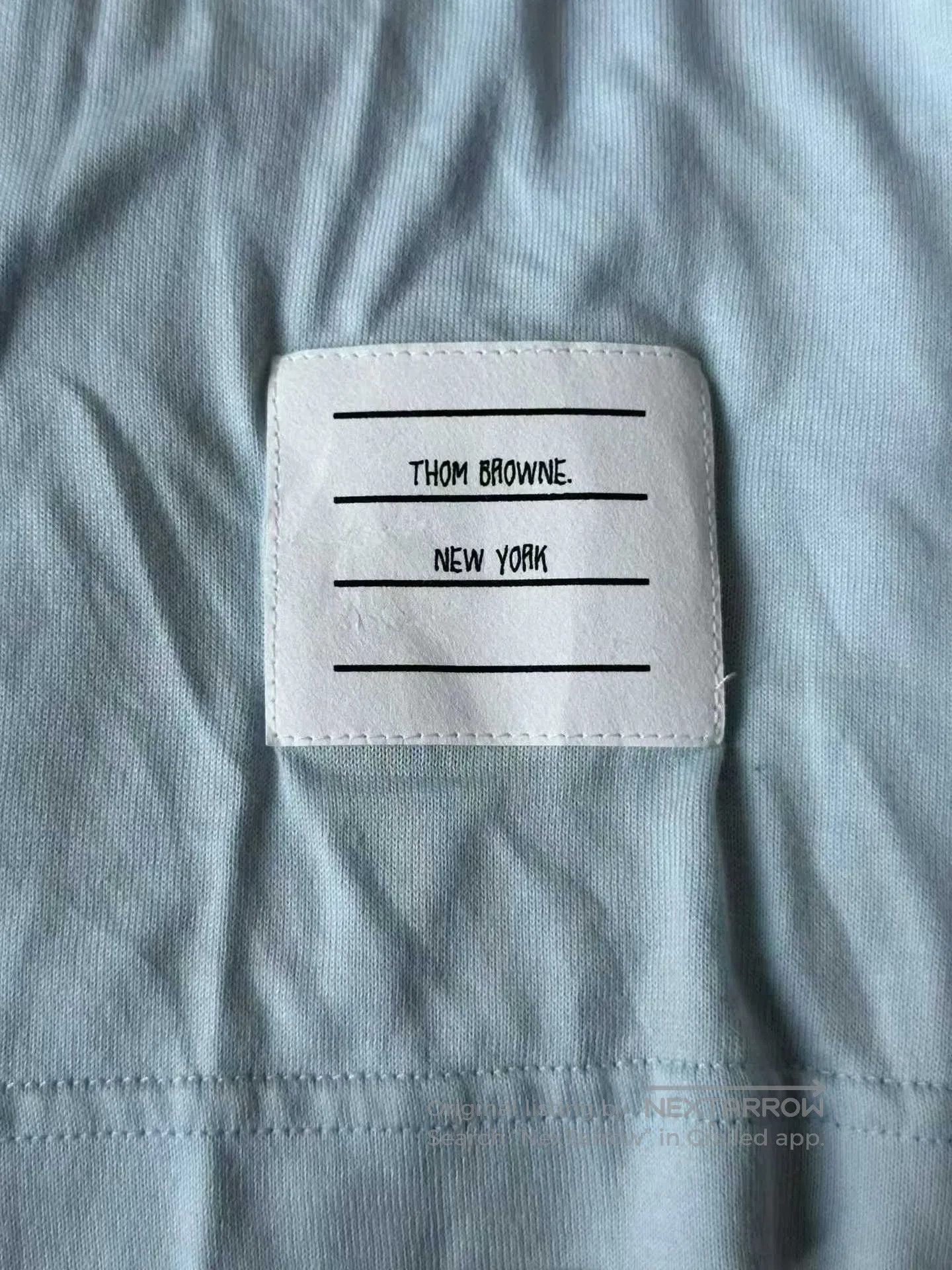 Thom Browne Thom Browne Sky Blue Basic Long Sleeve T-Shirt| Size XXL / US 16-18 / IT 52-54 - 4 Thumbnail