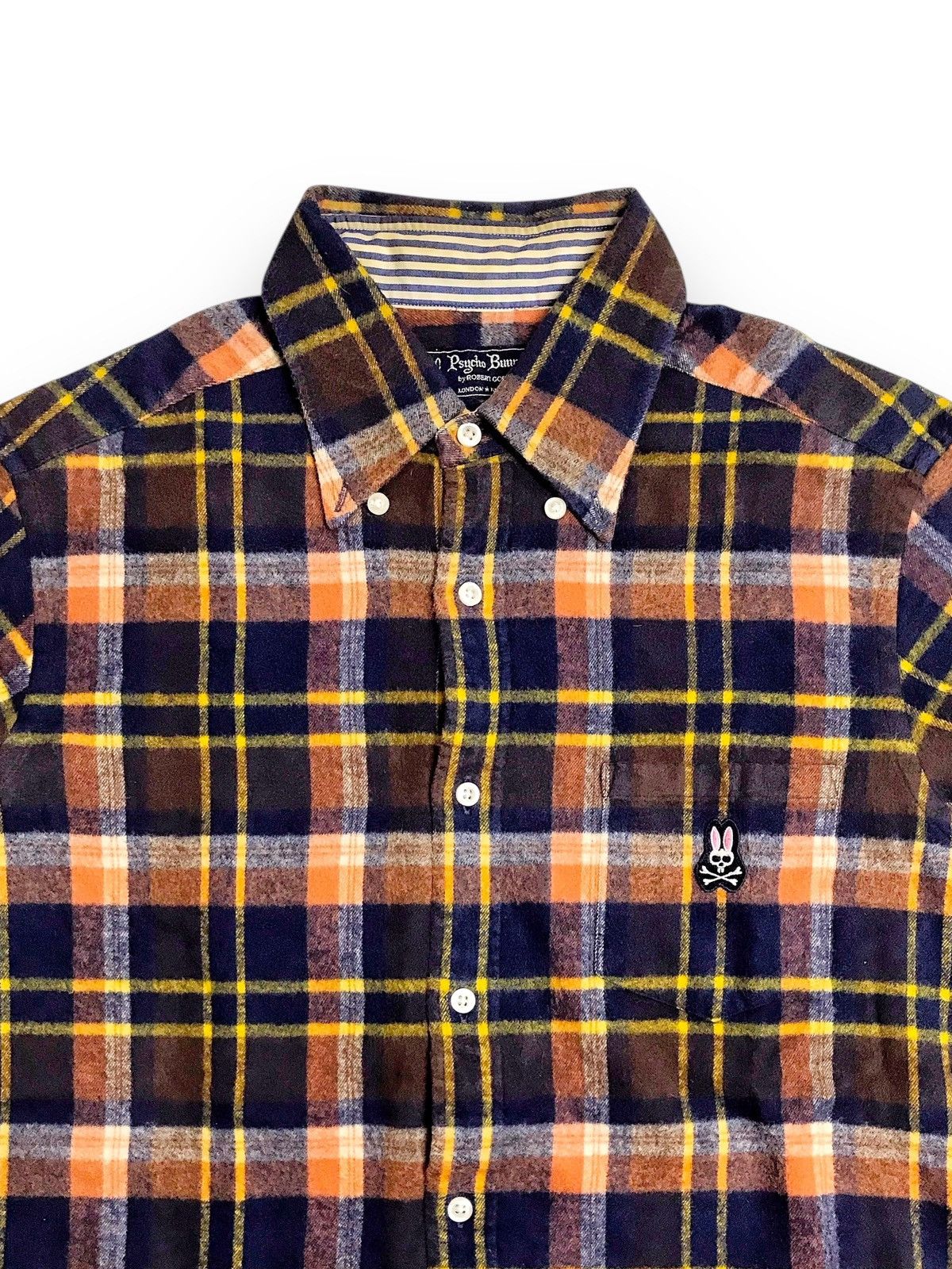 Psycho Bunny 2005 Psycho Bunny By Robert Godley Vintage Plaid Flannel Size US M / EU 48-50 / 2 - 2 Thumbnail