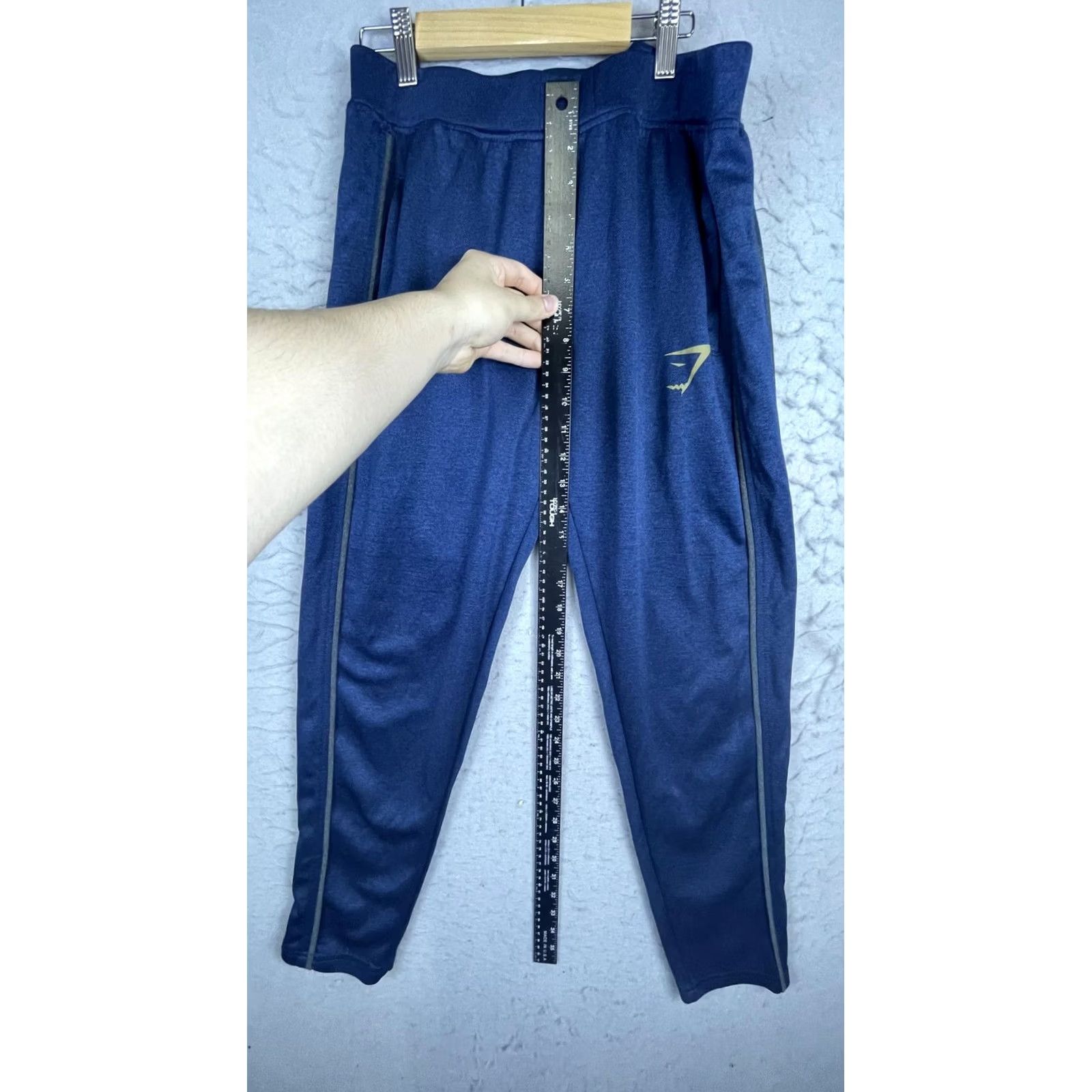 Gymshark Gymshark Pants Mens Large Blue Track Joggers Elastic Waist Pockets Zip Pocket Athletic Size US 33 - 4 Thumbnail