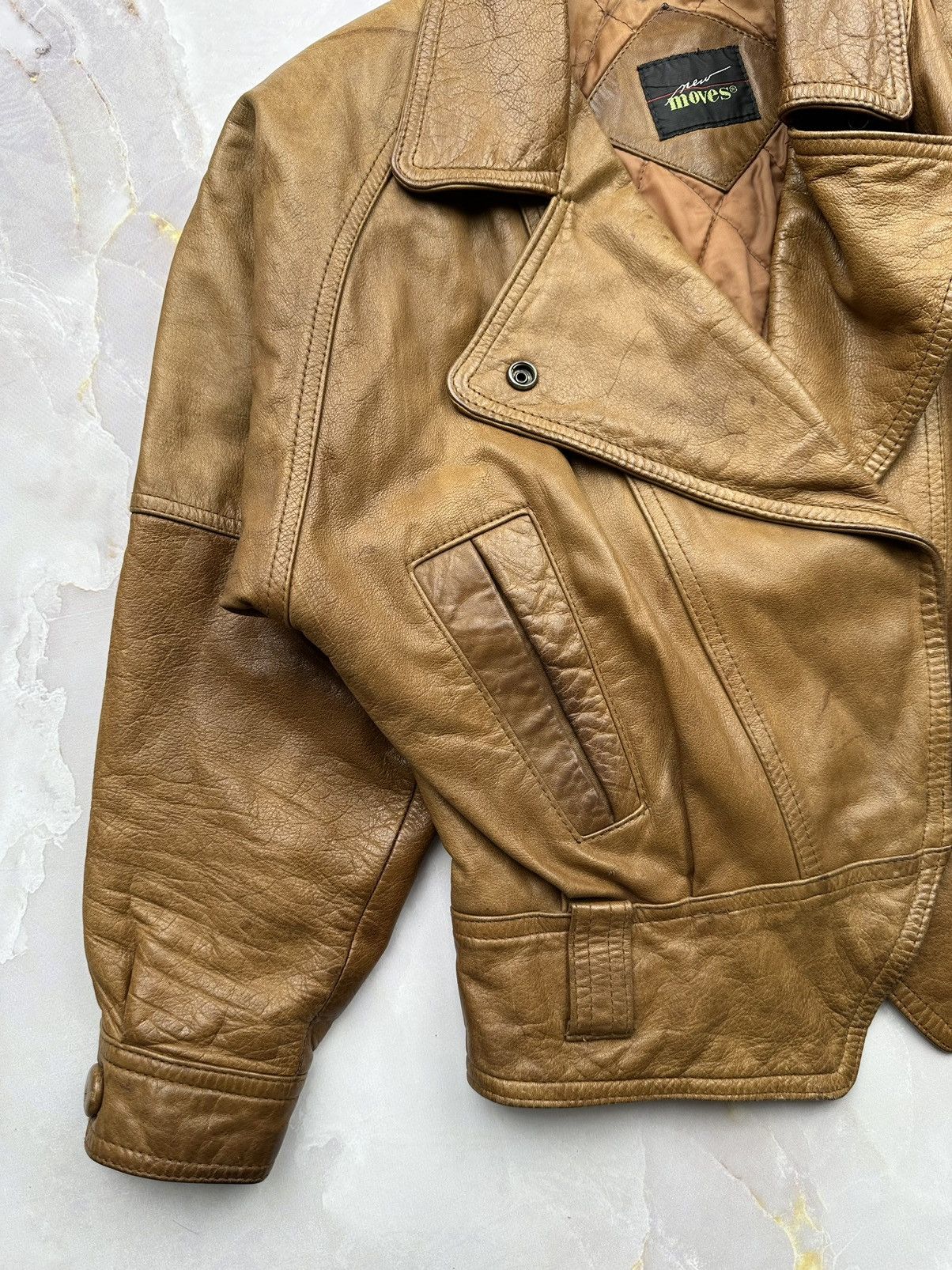 Japanese Brand Vintage Cropped Leather Jacket Size S / US 4 / IT 40 - 6 Thumbnail