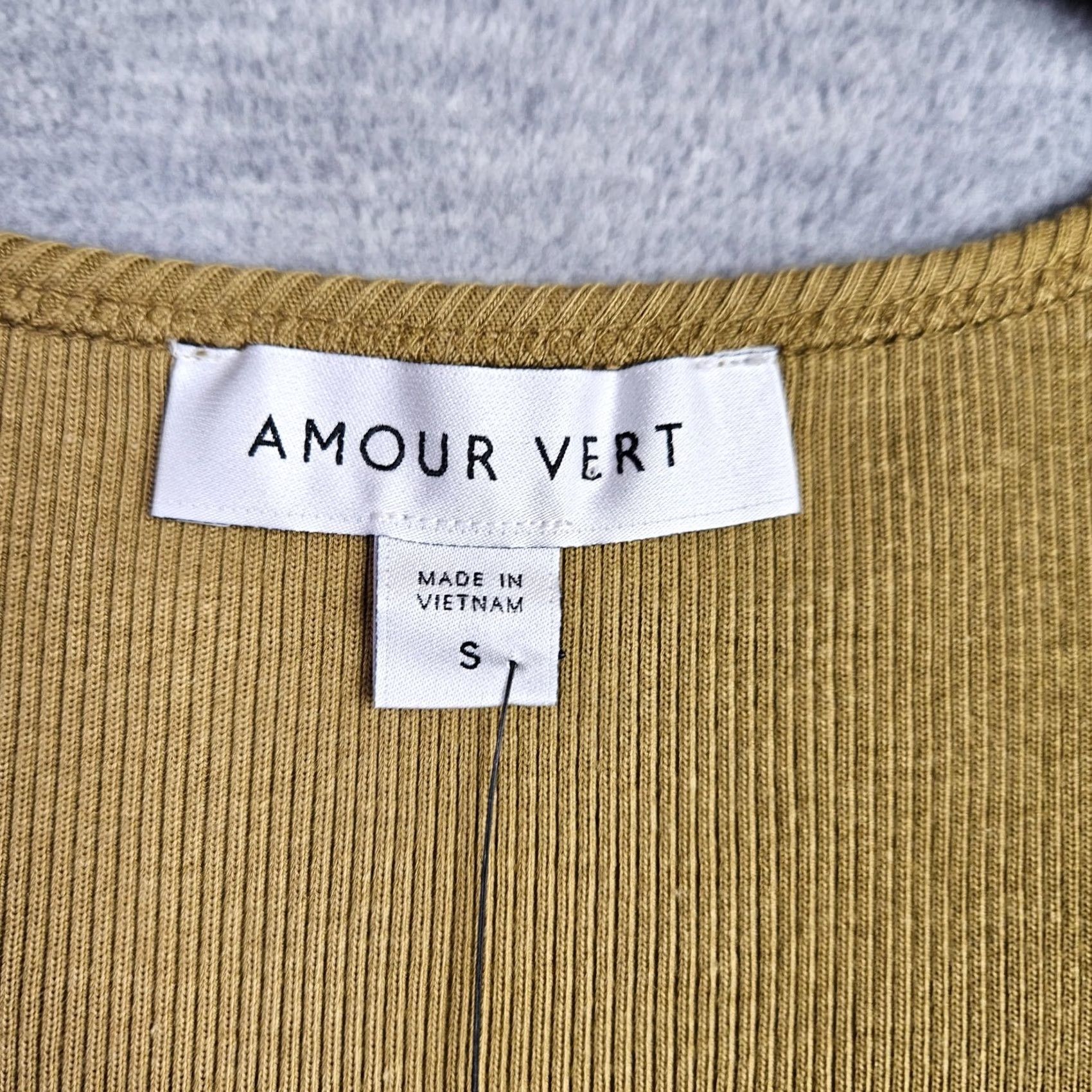 Vintage Amour Vert Elea Bodysuit Women’s Size S Elm Brown Ribbed Sleeveless Tank NWT Size S / US 4 / IT 40 - 3 Thumbnail