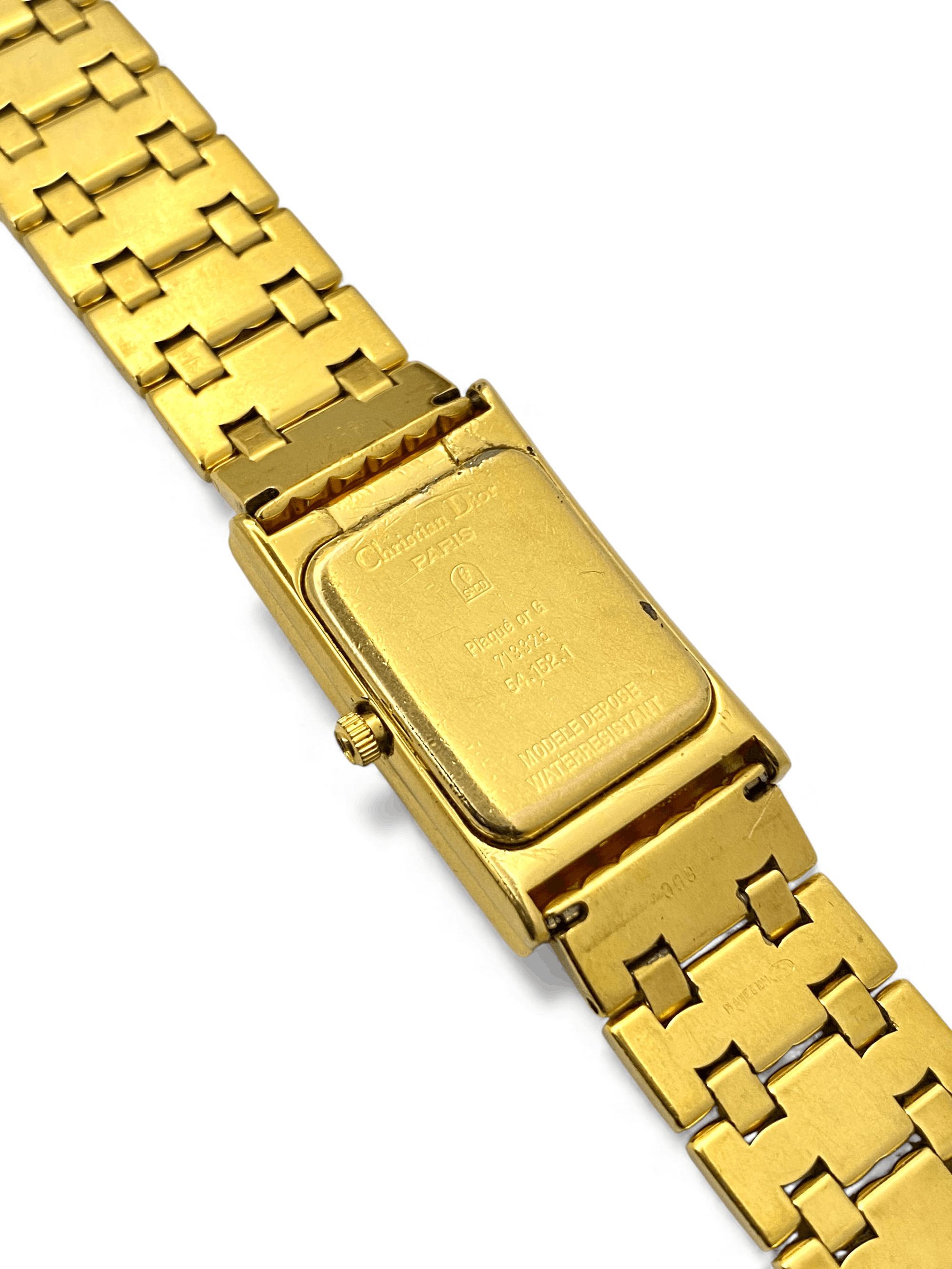Dior Dior Gold Plated Tank Classic Dress Wrist Watch Vintage Size ONE SIZE - 11 Thumbnail