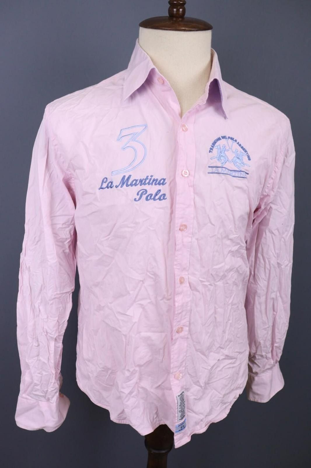 La Martina La Martina Buenos Aires Pink Polo #3 Button Shirt Size XXL Size US XXL / EU 58 / 5 - 5 Thumbnail