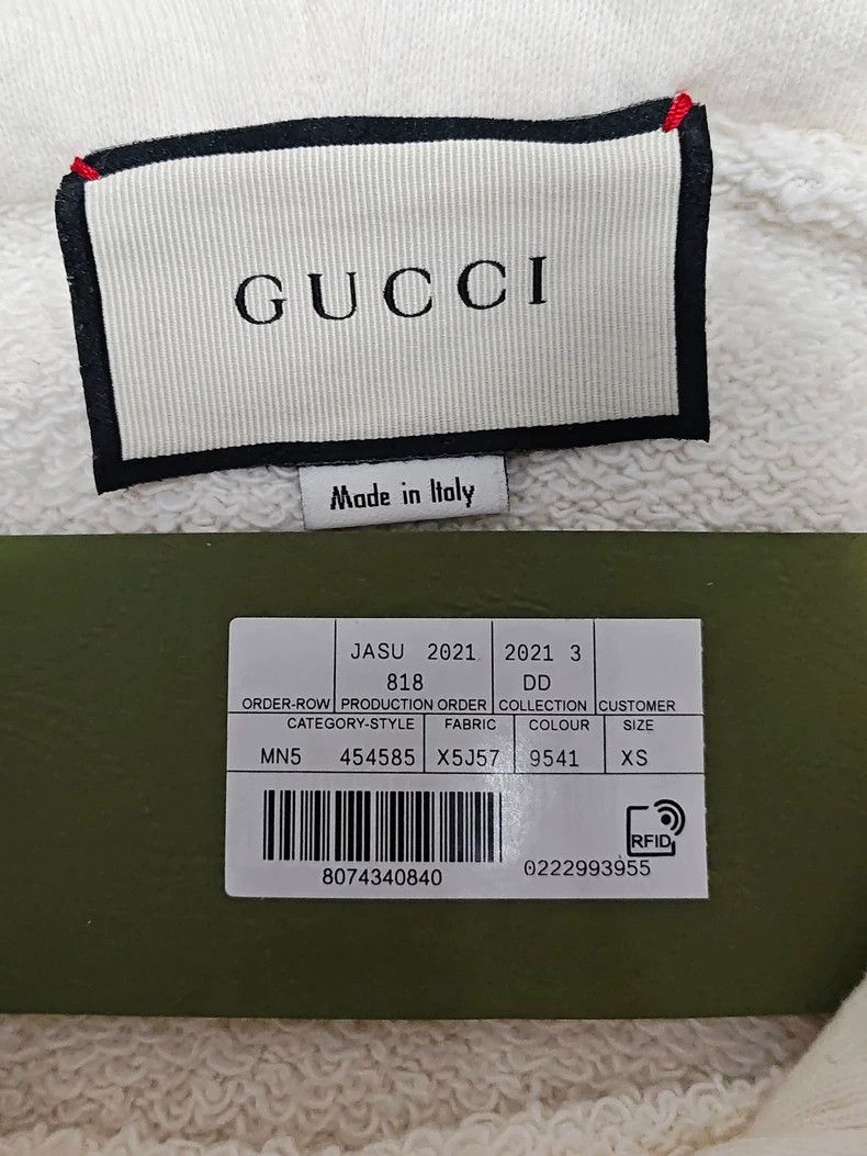 Gucci GucciLogo letter printed hooded drawstring long-sleeved swe Size US XS / EU 42 / 0 - 4 Thumbnail