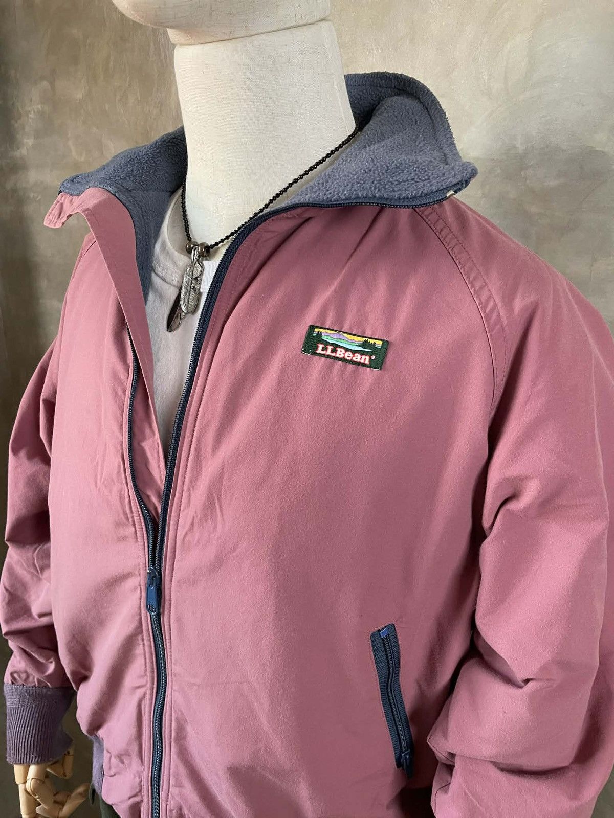 L.L. Bean Vintage LL Bean Warm-Up Jacket Size US L / EU 52-54 / 3 - 3 Thumbnail