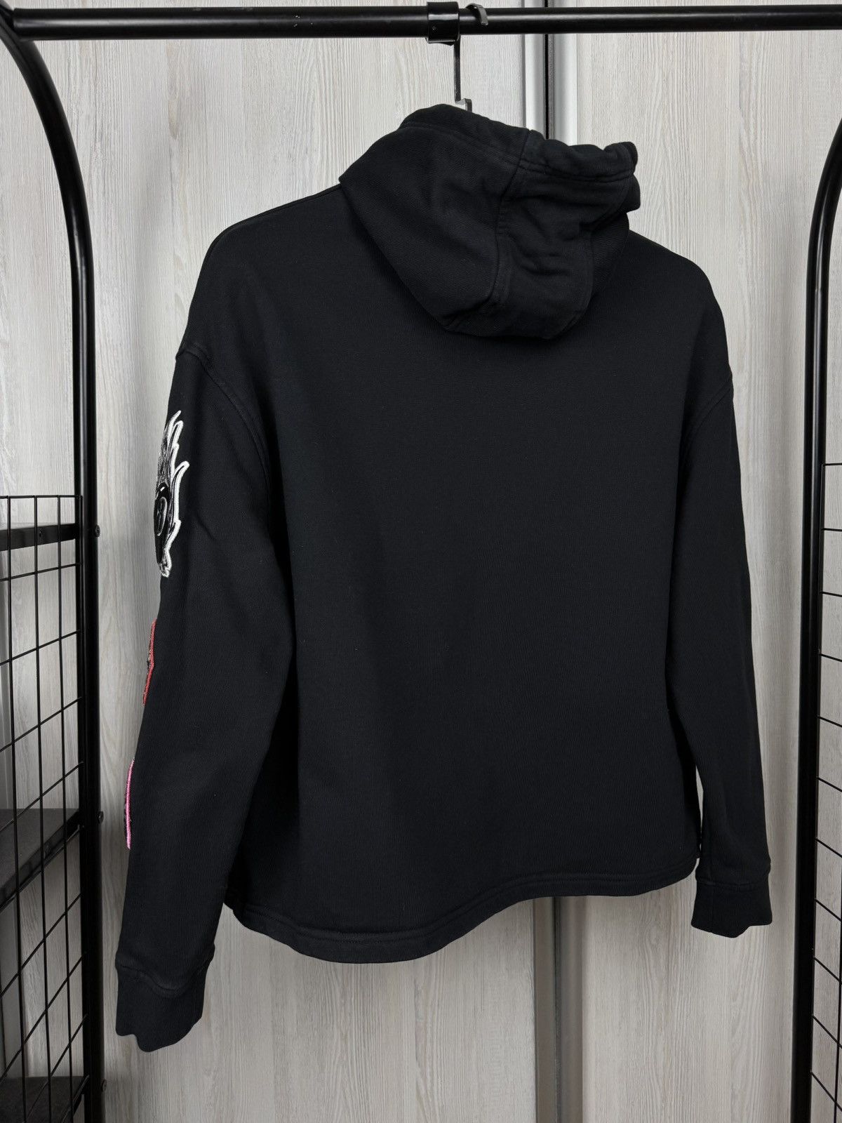 McQ Alexander McQueen McQ Alexander McQueen Black Acid Bunny French Terry Hoodie Size XXS / US 00 / IT 34 - 8 Thumbnail