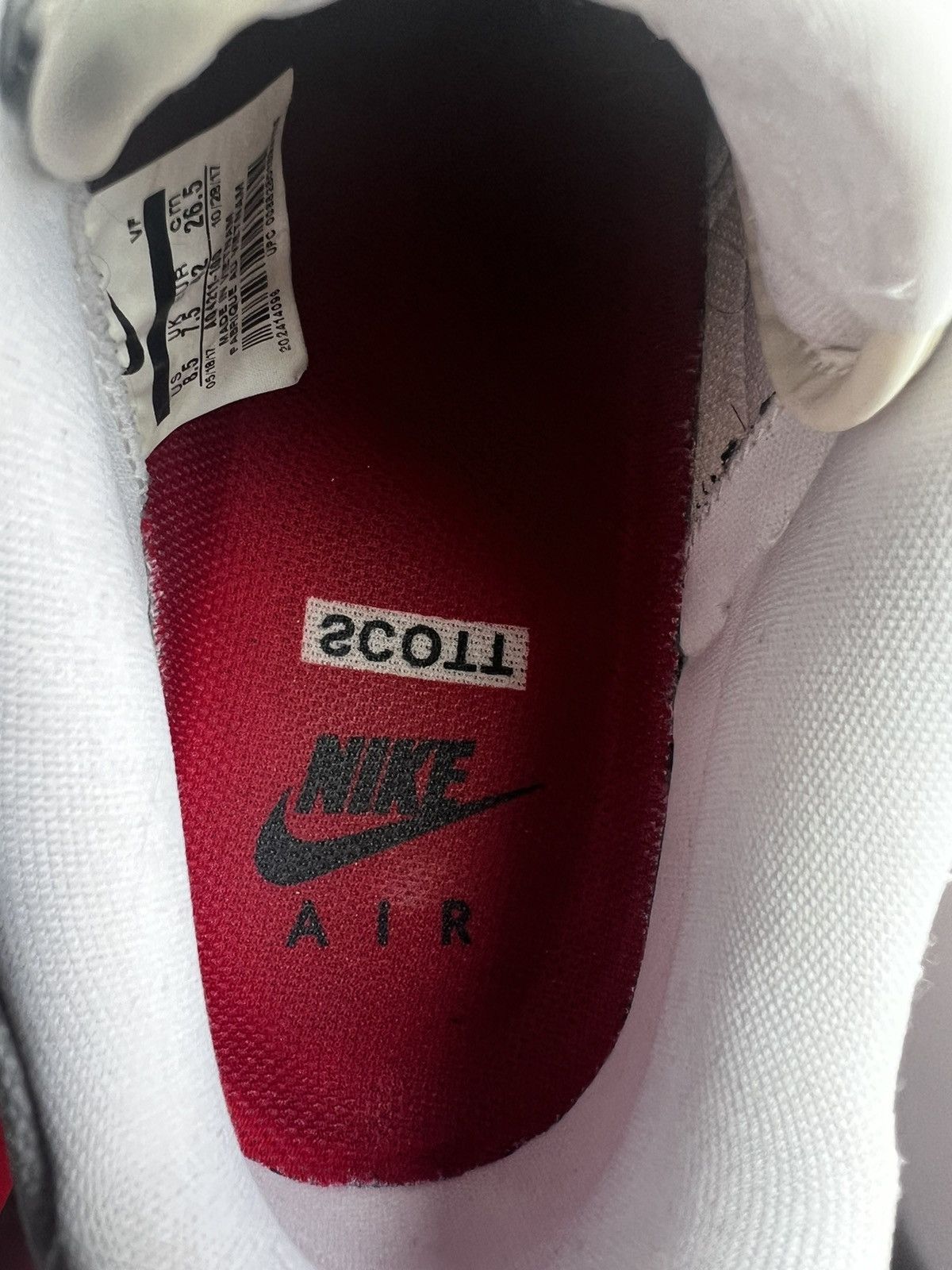 Nike × Travis Scott Travis Scott Air Force 1 White Size US 8.5 / EU 41-42 - 12 Thumbnail