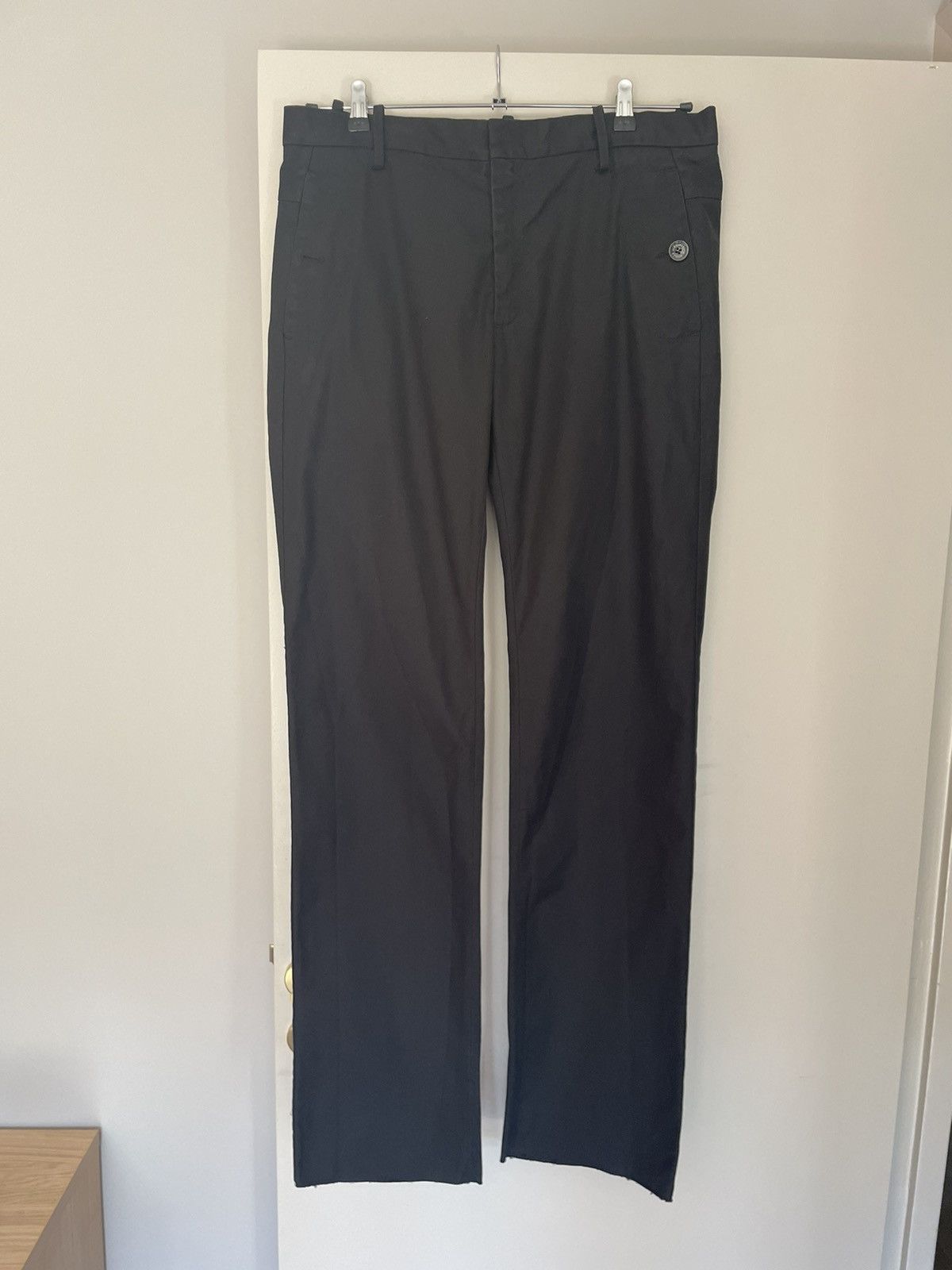 Alexander McQueen 2000s Low Waisted Black Cotton Pants Size US 34 / EU 50 - 2 Thumbnail