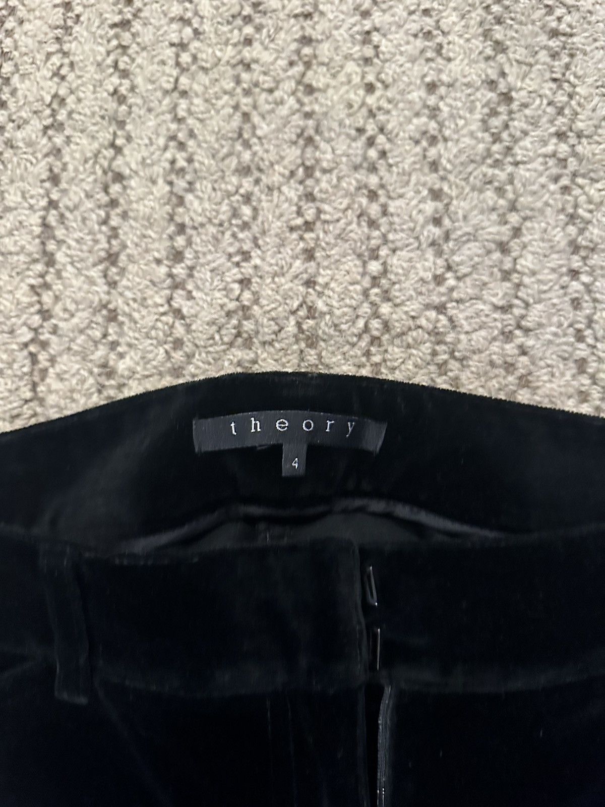 Theory Vintage Black Velour Theory Pant Size 27" / US 4 / IT 40 - 3 Thumbnail