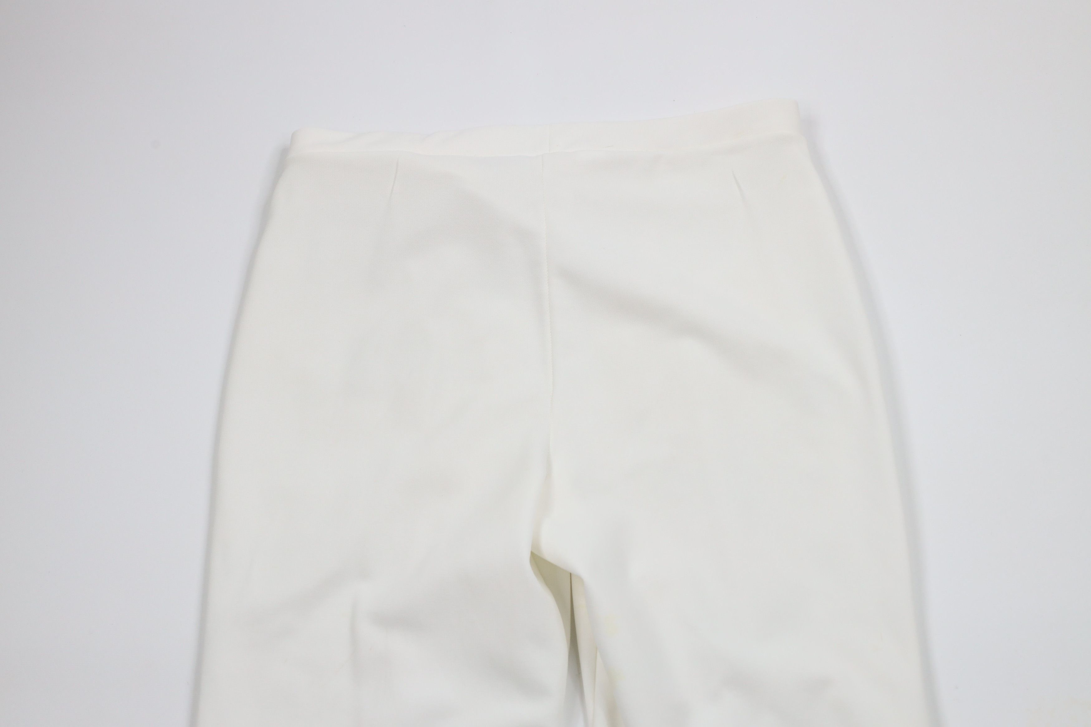 Vintage Vintage 70s Streetwear Knit Bell Bottoms Pants White USA Size 32" / US 10 / IT 46 - 10 Thumbnail