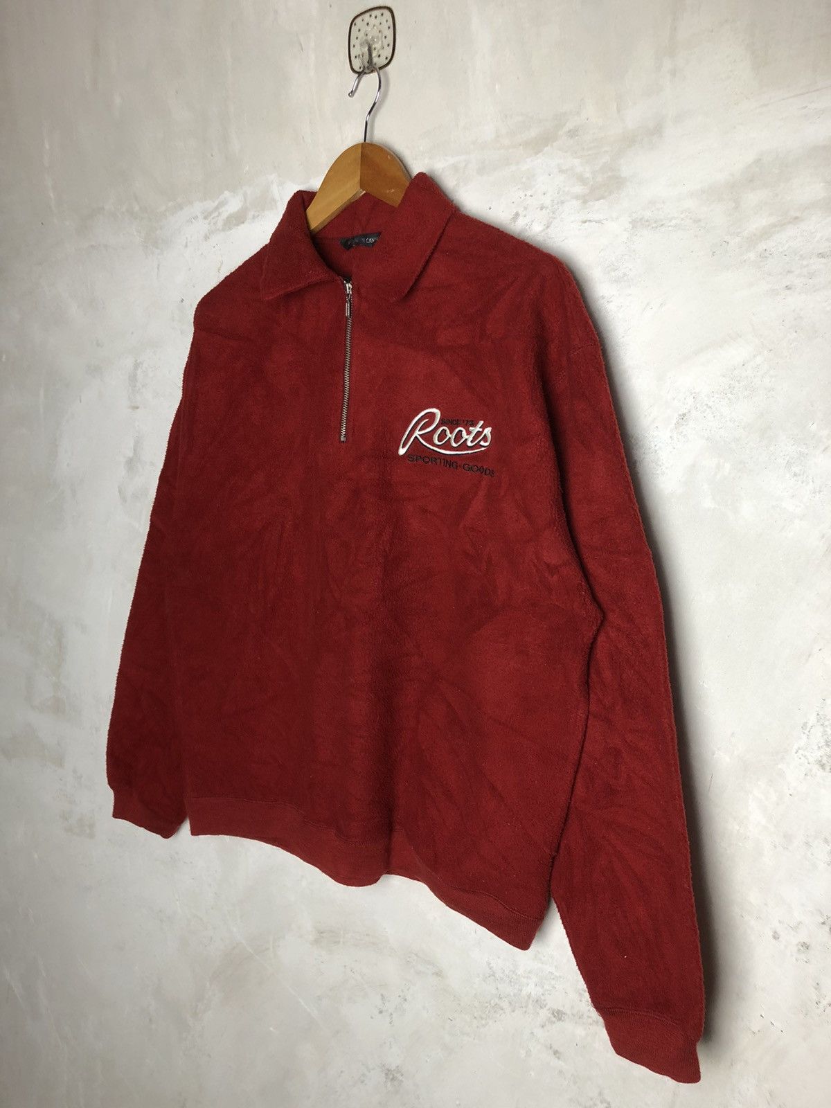 Japanese Brand × Vintage Vintage 90s Roots Performance Halfzipper Fleece Sweatshirt Size US M / EU 48-50 / 2 - 3 Thumbnail