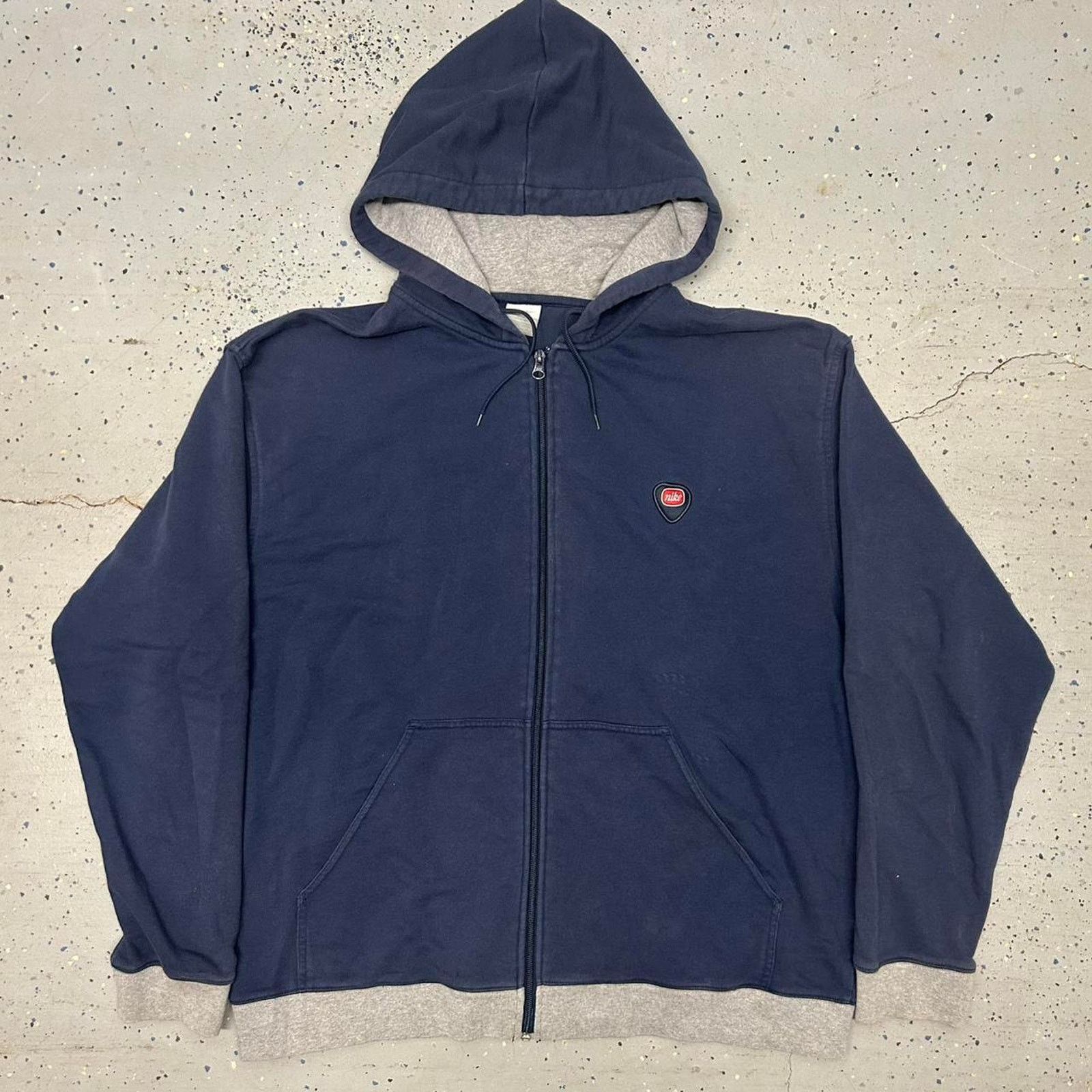 Nike Y2K Nike Zip Up Hoodie Size US XXL / EU 58 / 5 - 1 Thumbnail