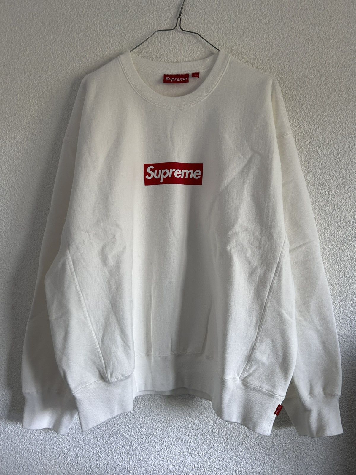 Supreme Supreme washed box logo crewneck Size US L / EU 52-54 / 3 - 1 Thumbnail
