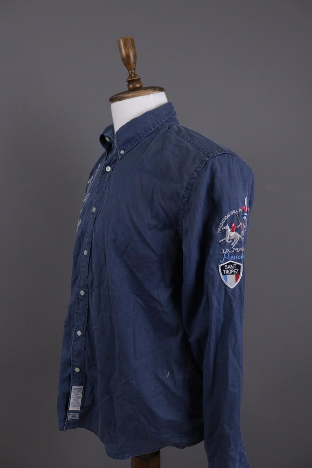 La Martina LA MARTINA Buenos Aires Blue Long Sleeve Button Shirt Size L Size US L / EU 52-54 / 3 - 7 Thumbnail