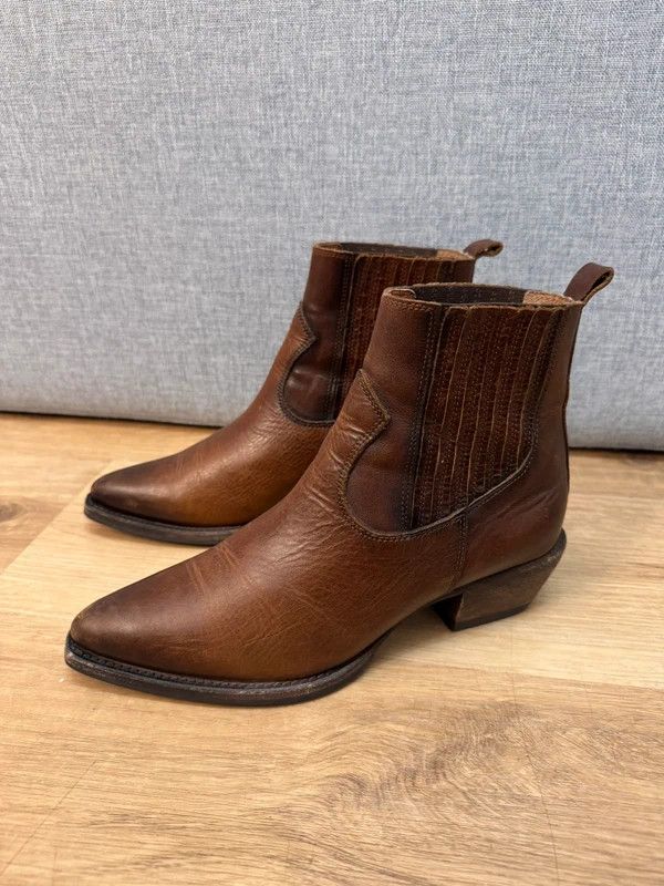 Billi Bi Billi Bi Copenhagen 3610 Leather Cowboy Western Boots 37 Size US 7 / IT 37 - 7 Thumbnail