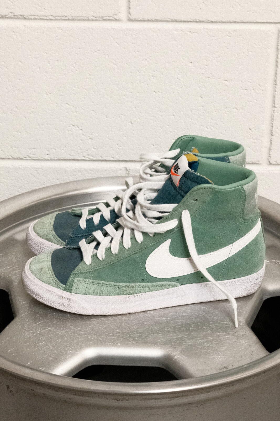 Nike Nike Blazer Mid Vintage Suede Sneakers Green Blue US 7 M Size US 7.5 / IT 37.5 - 4 Thumbnail