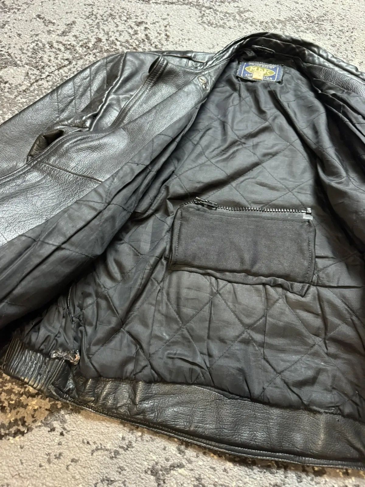 Japanese Brand × Vintage Vintage Y2K Leather Motorcycle Opium Owens Style LGB Bomber Size US S / EU 44-46 / 1 - 7 Thumbnail