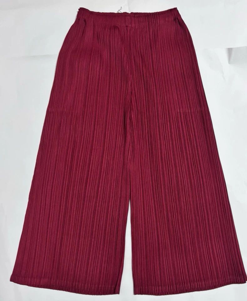 Issey Miyake Issey Miyake Red pleated pants Size 25" / US 0 / IT 36 - 2 Thumbnail