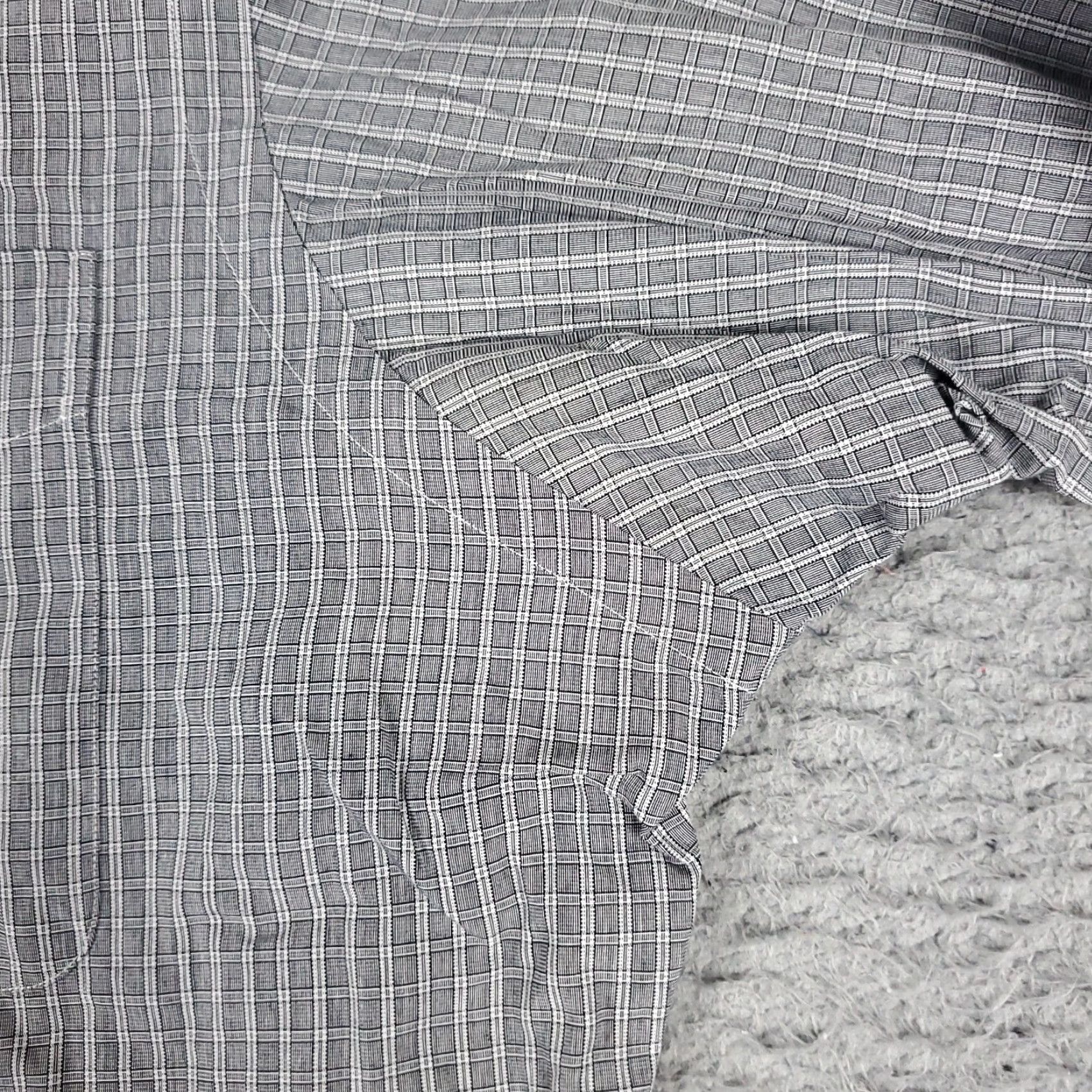 Ralph Lauren Ralph Lauren Shirt Mens 16 Gray Plaid Dress Button Up Long Sleeve - Regular Fit, Non-Iron, Pockets, 100% Cotton, Classic American Style Size 42R - 4 Thumbnail