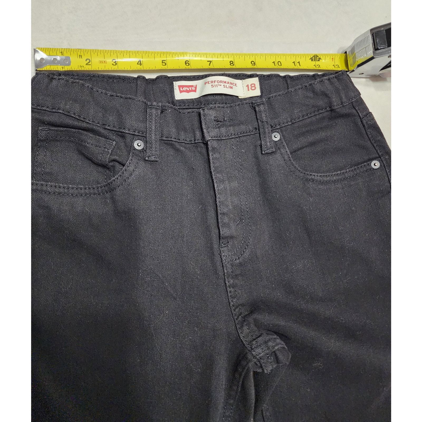 Levi's Levi's 511 Performance Slim Black Wash Size 18 Big Boys29x31 Size US 29 - 4 Thumbnail