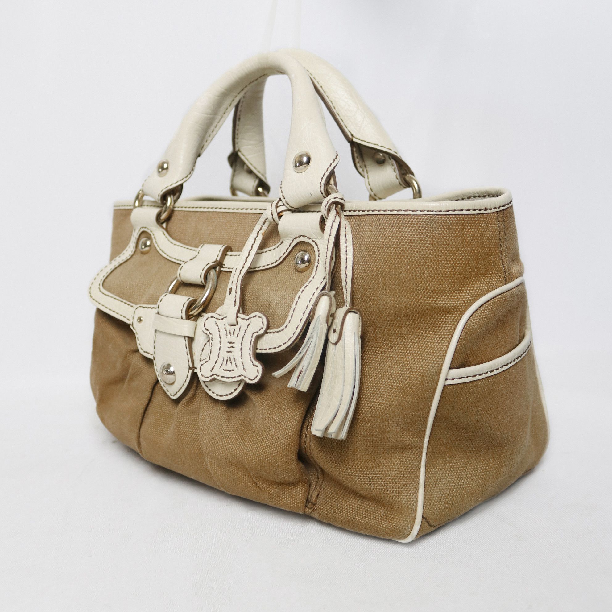 Celine Celine leather trim canvas Boogie bag Size ONE SIZE - 2 Thumbnail
