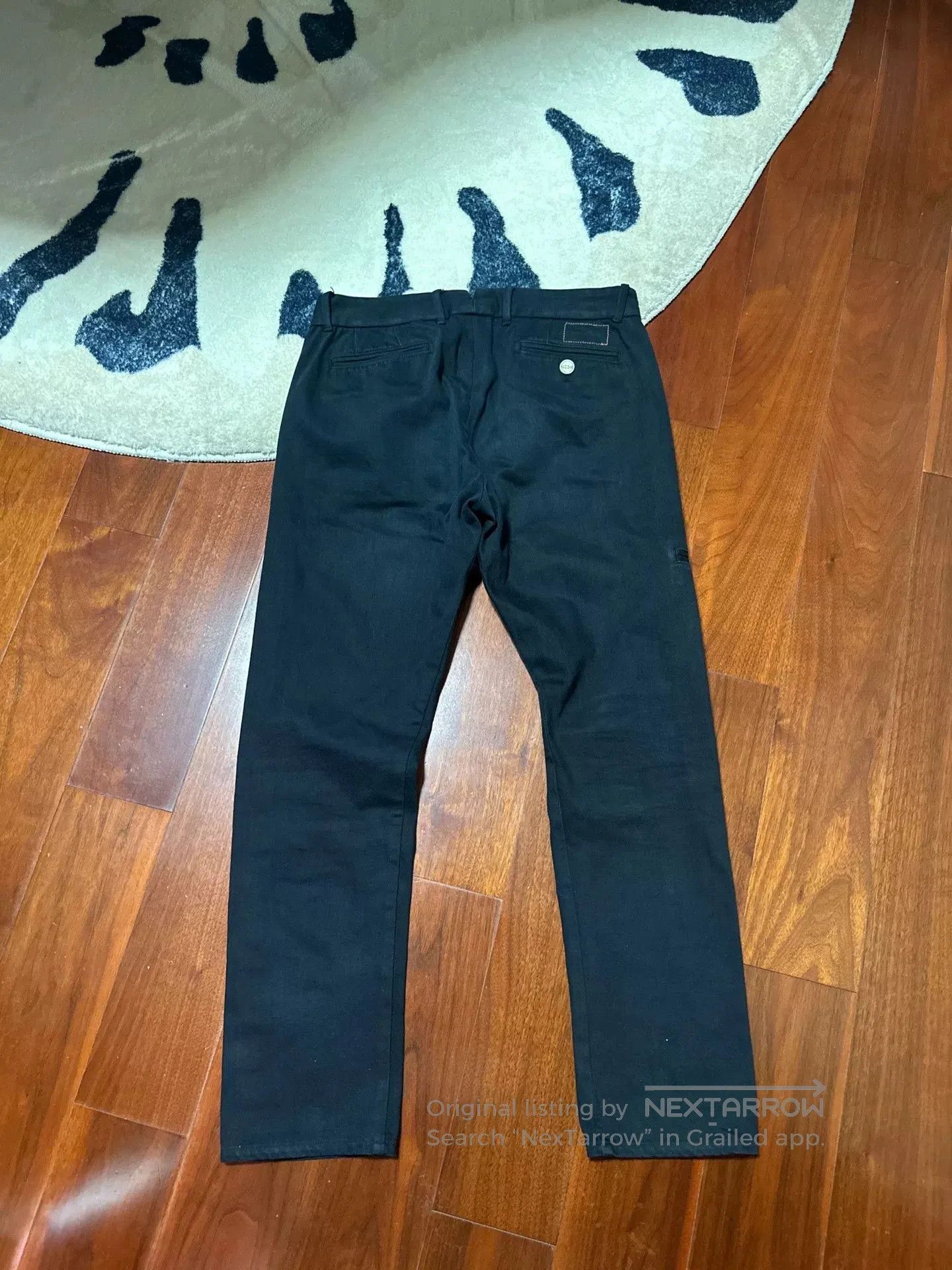Japanese Brand Fortela Italian Selvedge Black Casual Pants. Size US 32 / EU 48 - 3 Thumbnail