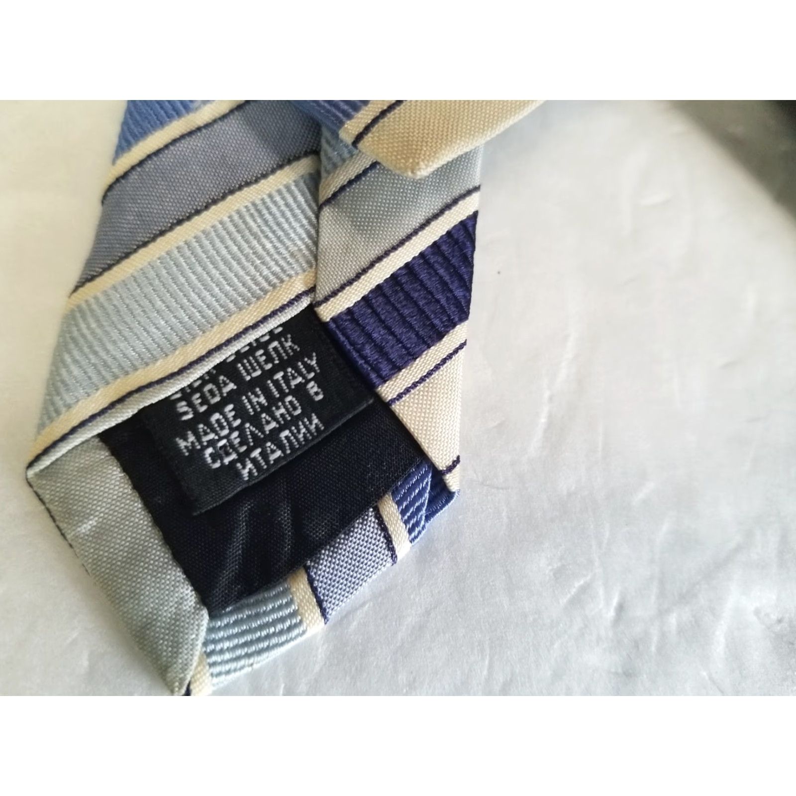 Hugo Boss HUGO BOSS Tie 58" 100% Silk Necktie Multicolor Geometric 3 Piece Set Made in Italy Mens Size ONE SIZE - 5 Thumbnail