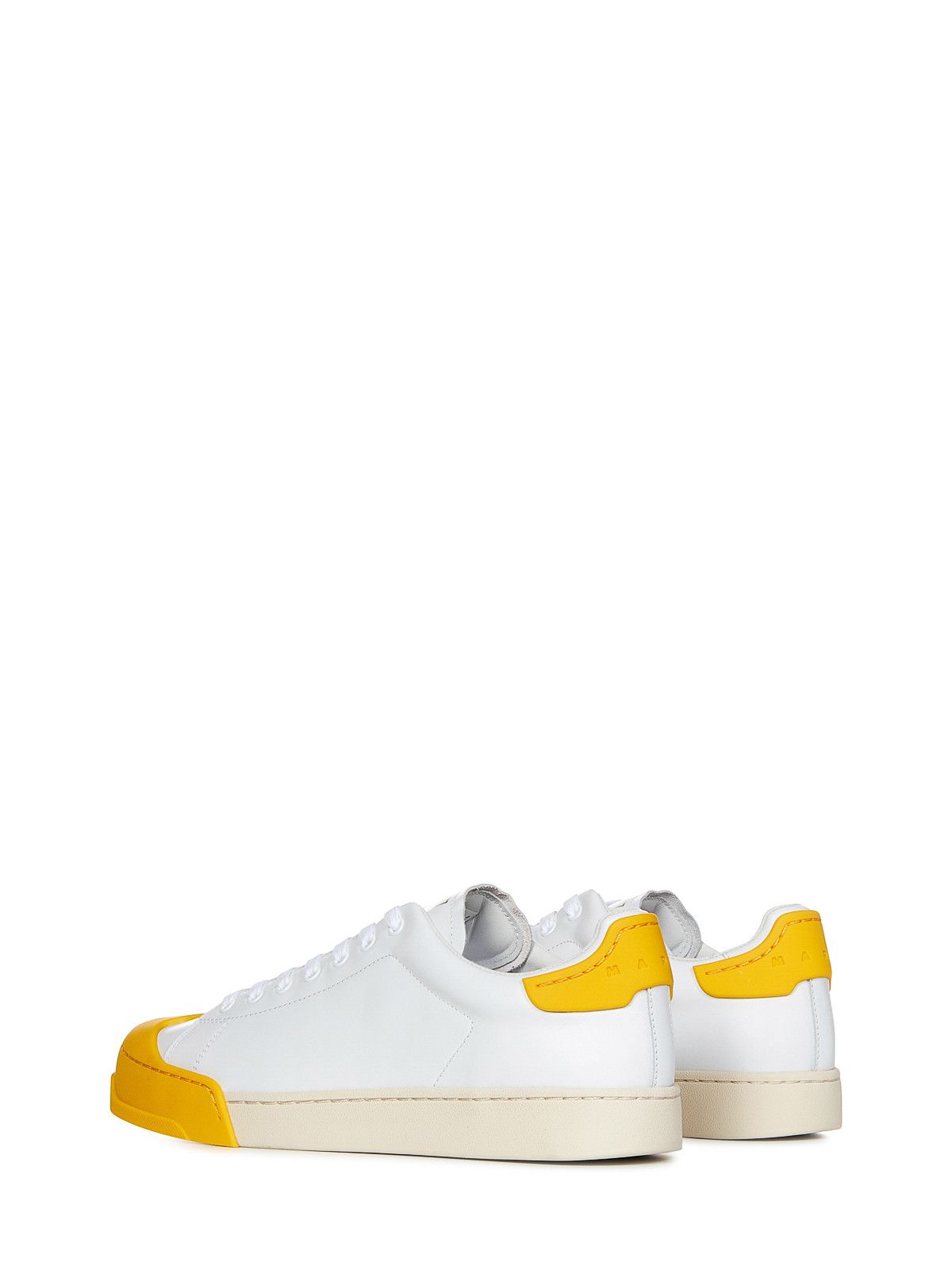 Marni o1y0225 Low-Top Sneakers in White/Yellow Size US 8 / EU 41 - 3 Thumbnail
