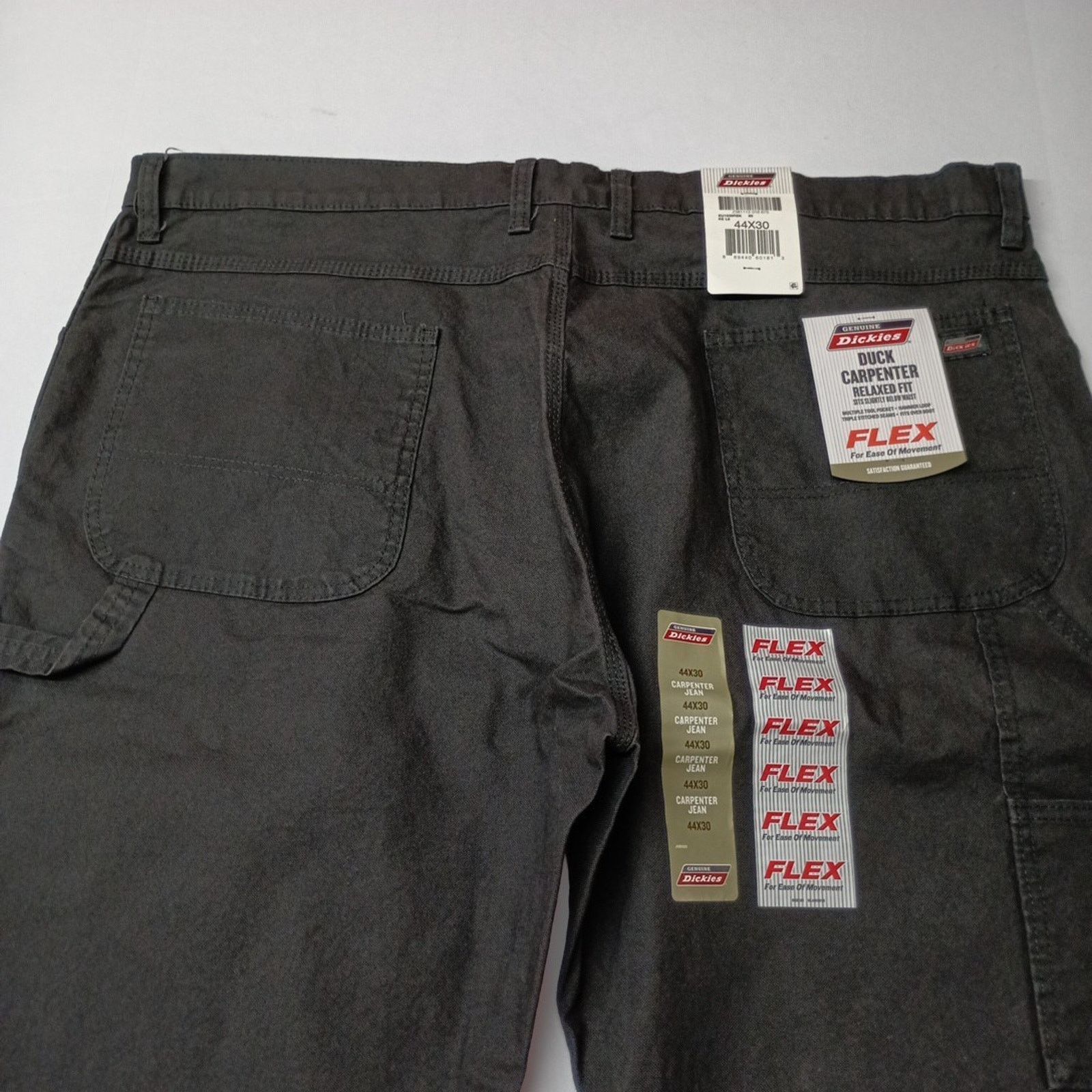Dickies Dickies Carpenter Pants Mens 44x30 Black Duck Canvas Pockets Size US 44 / EU 60 - 7 Thumbnail