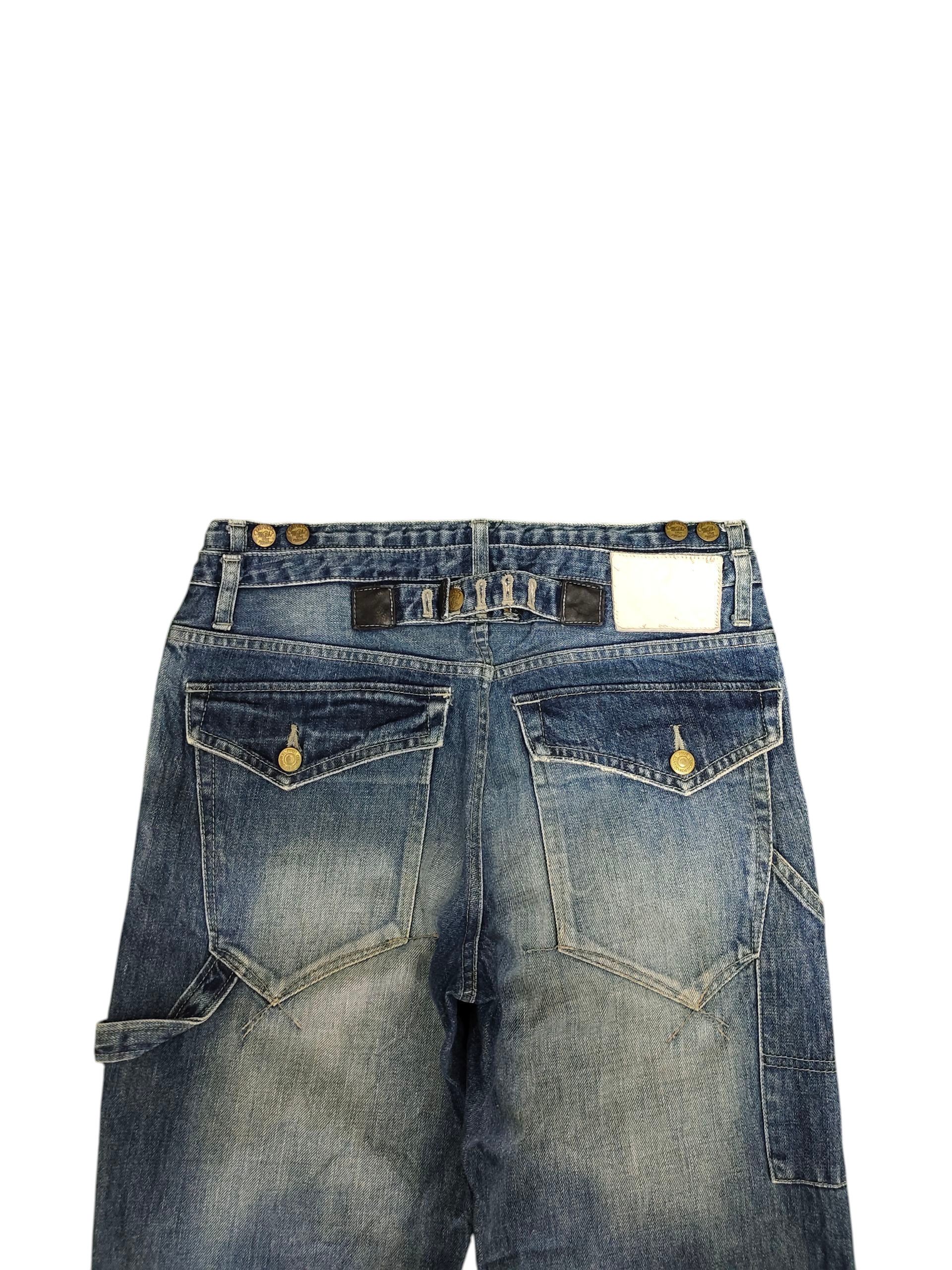 PPFM Ppfm Double Waist Button Back Carpenter Denim Jeans Size US 30 / EU 46 - 2 Thumbnail