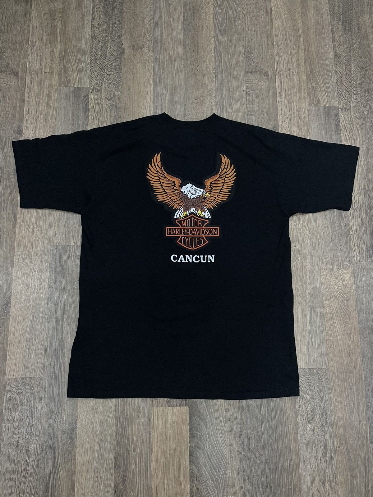 T-Shirt Vintage Yazbek – Motif Toucan Cancun – Blanc – Taille 2XL – Homme – Occasion