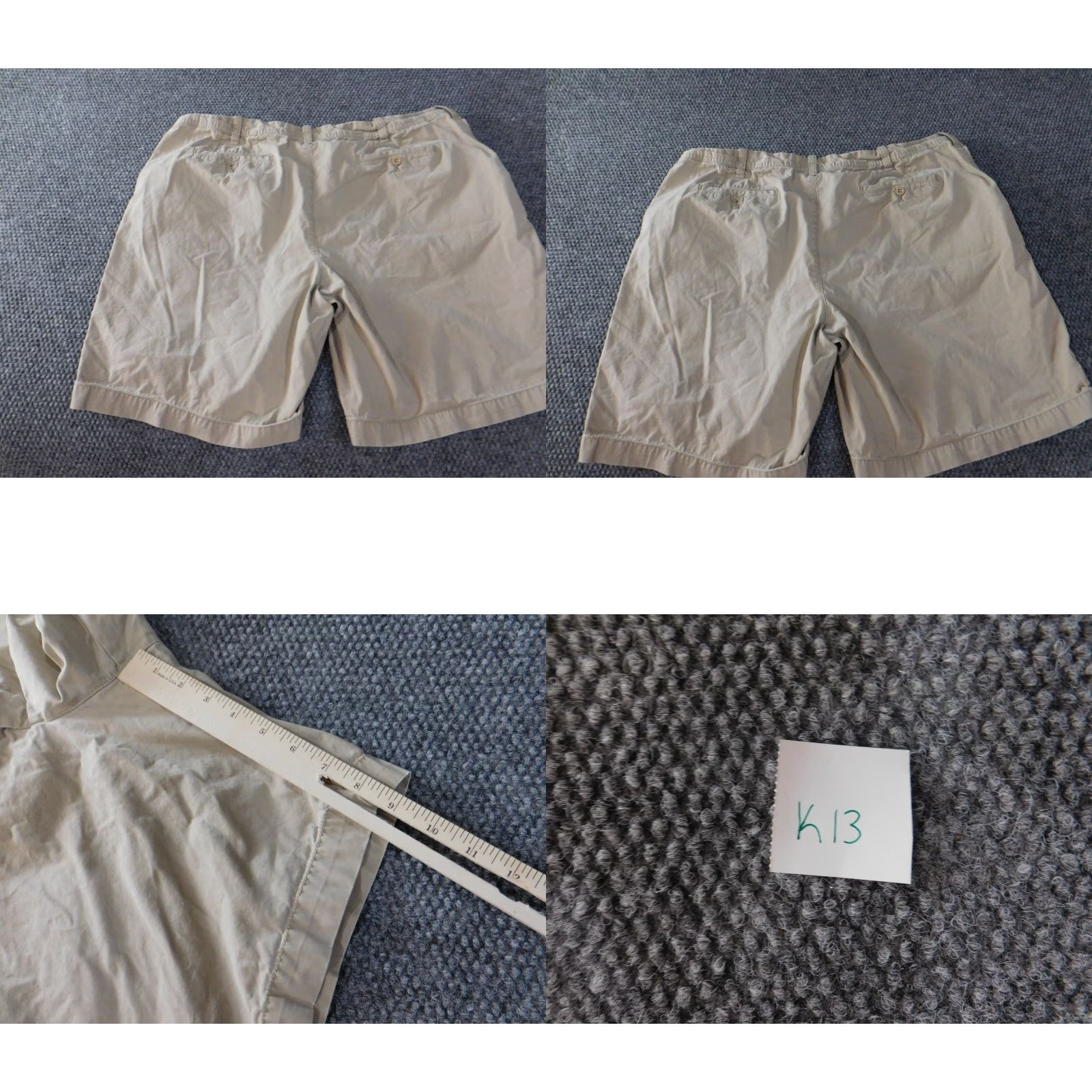 Izod Izod Mens Shorts 42 Beige Stretch Chino Luxury Sport Khaki Classic 4242 Men Regular Beige Stretch Logo Flat Front Cotton Knit Knit Vintage No? Size US 42 / EU 58 - 8 Thumbnail