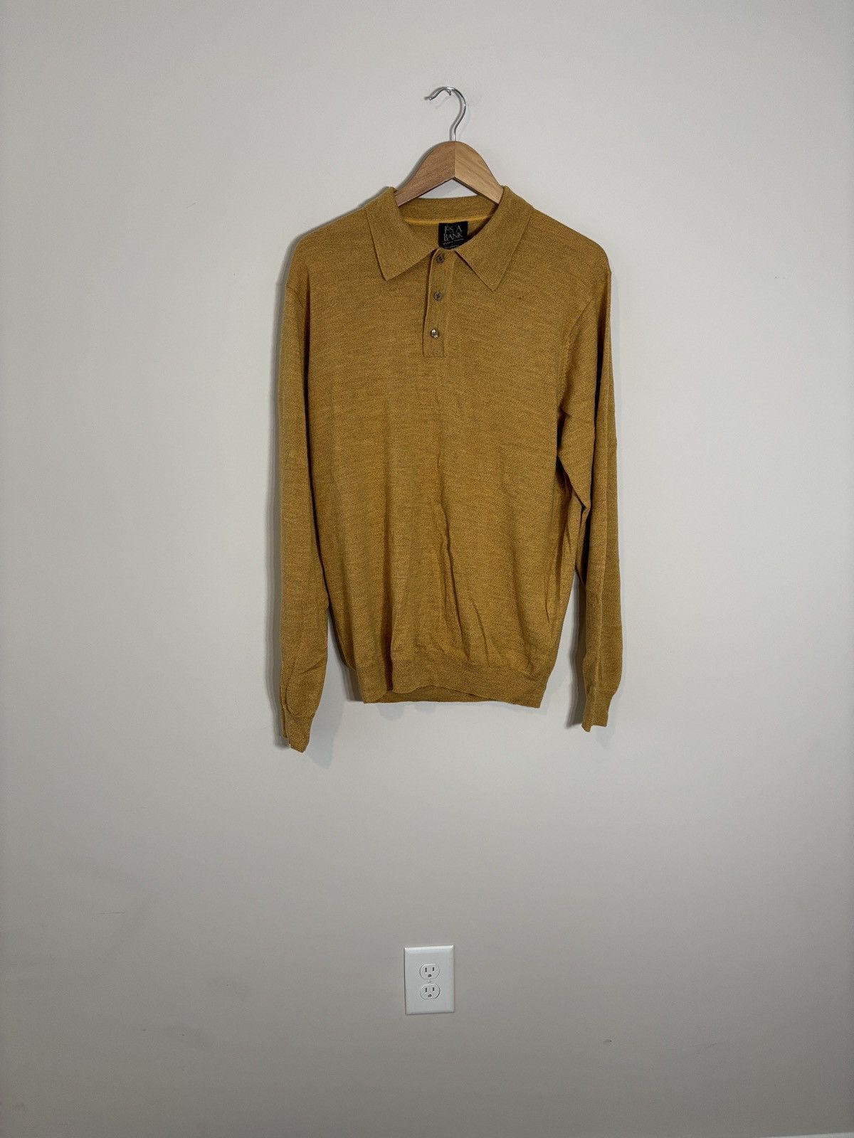 Jos. A. Bank Jos A Bank Signature Merino Wool Sweater Polo Size US L / EU 52-54 / 3 - 1 Thumbnail
