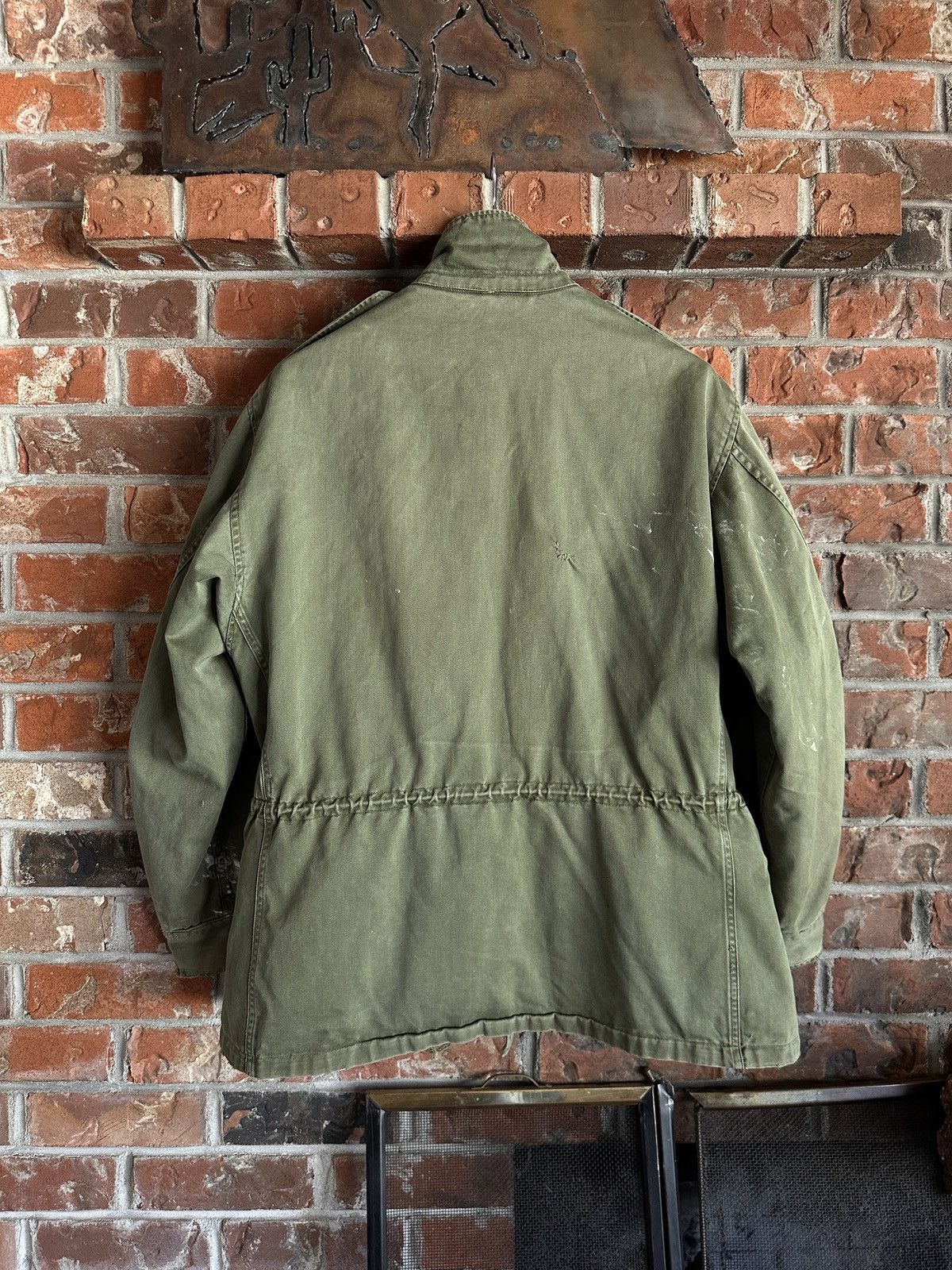 Vintage M-43 US Army Field Jacket Taxi Driver USMC ww2 trashed Size US L / EU 52-54 / 3 - 3 Thumbnail