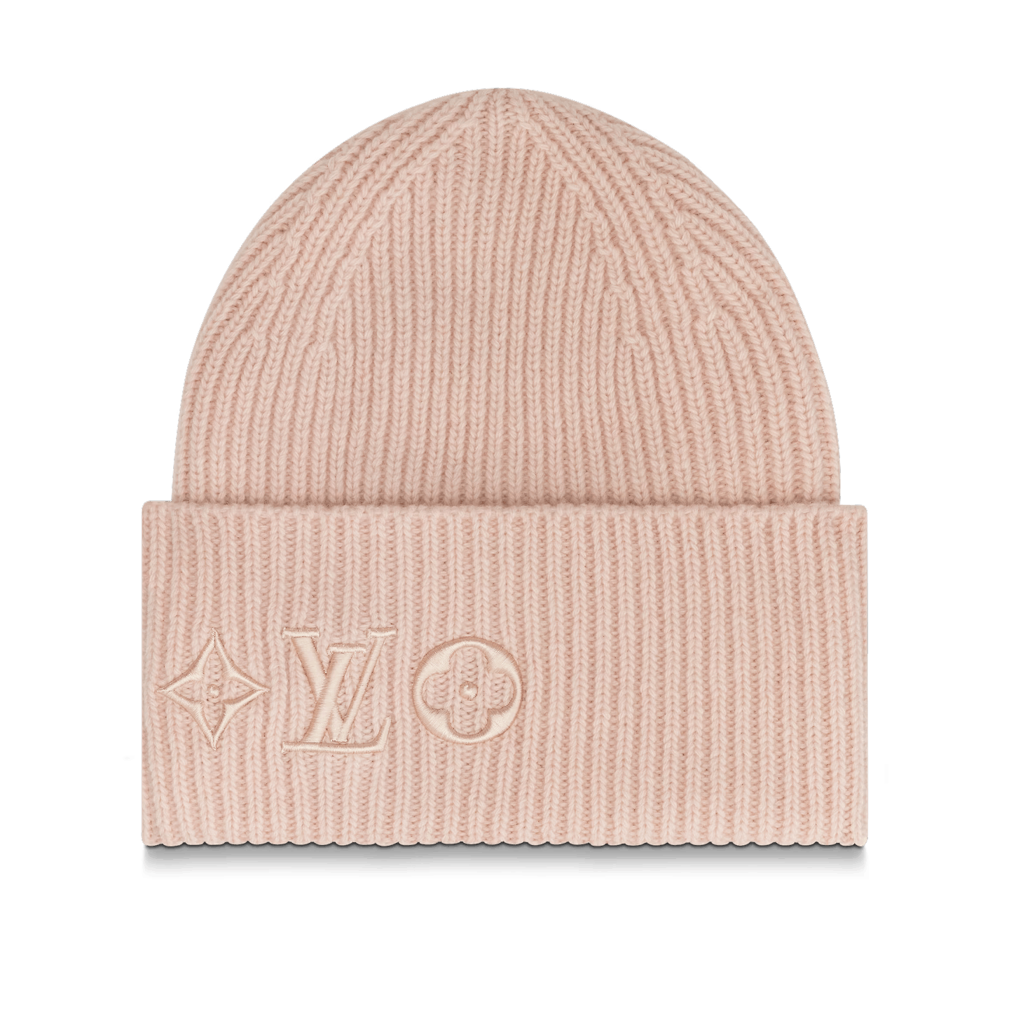 LOUIS VUITTON HAT BEANIE MONOGRAM WOOL BLACK LOGO LV M77869