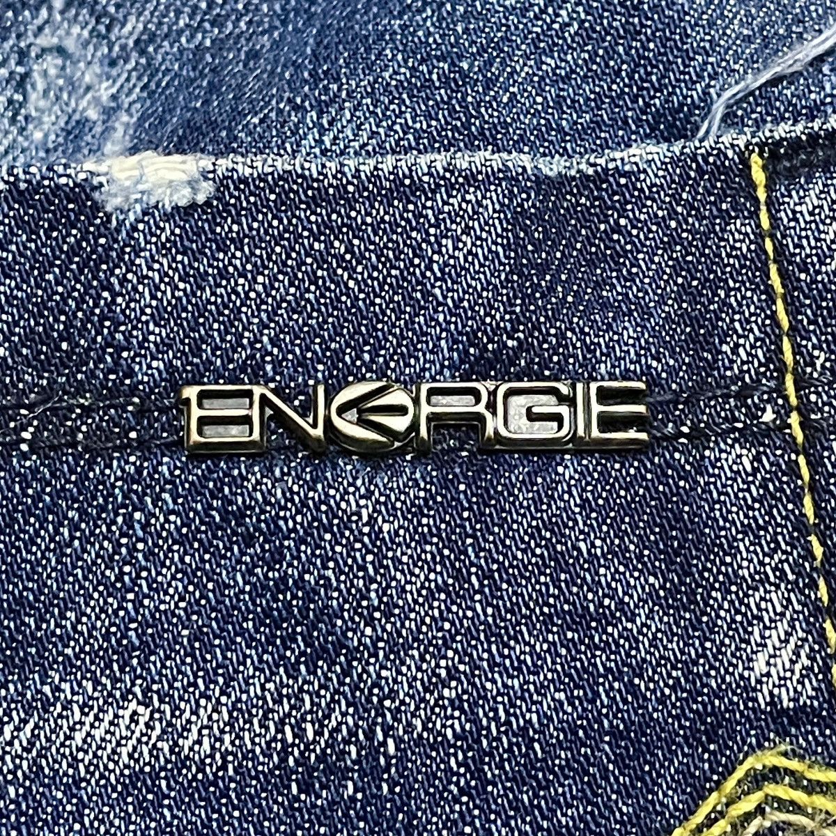 Energie Rare Design Vintage Brand Energie Distressed Jeans 2000s Size US 31 - 9 Thumbnail