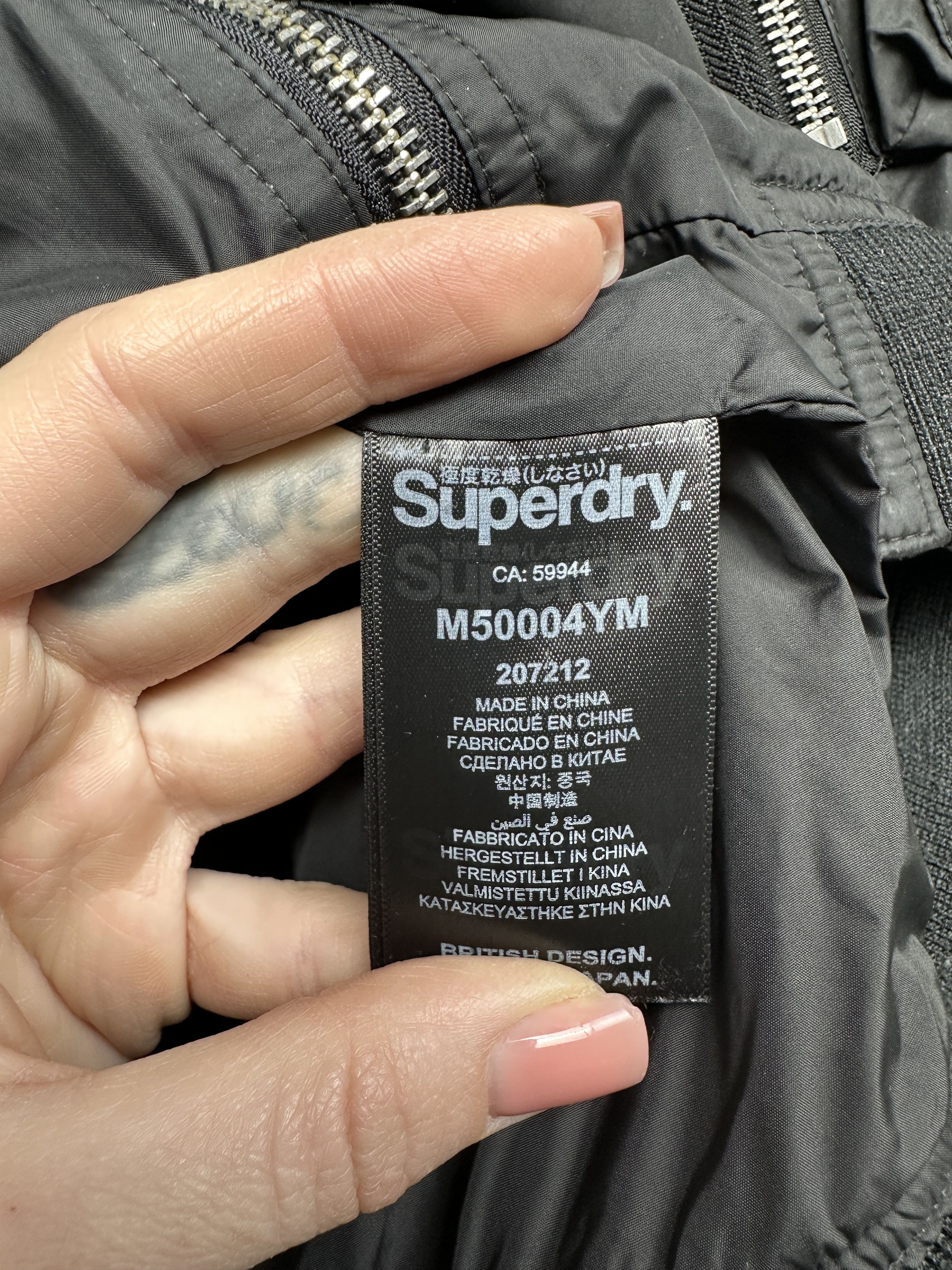 Japanese Brand Superdry x Idris Elba Mens Nylon Bomber Jacket Size US L / EU 52-54 / 3 - 9 Thumbnail