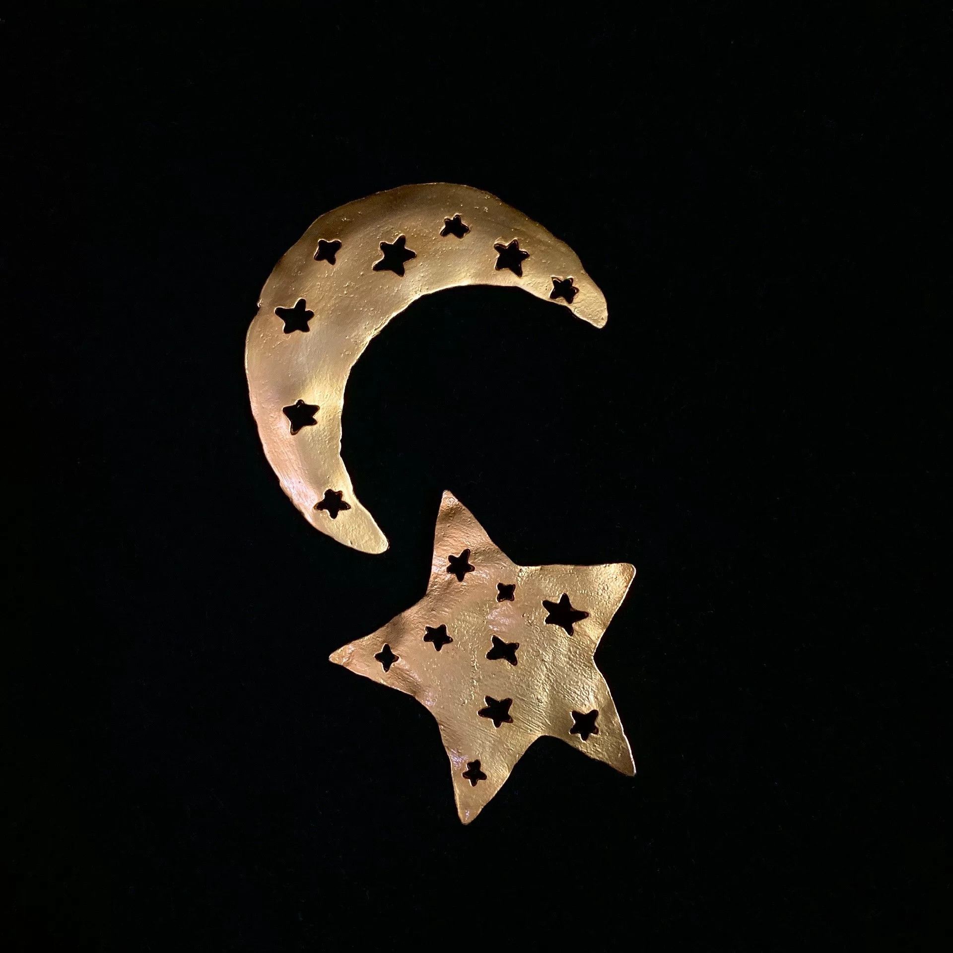 Kenzo Star Moon Brooch
