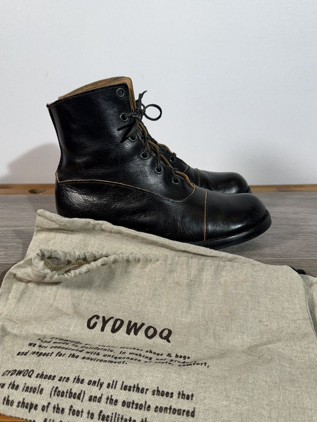 CYDWOQ Women’s CYDWOQ Artisan Handmade Leather Boots Size 6 (36 EU) Size US 6 / IT 36 - 1 Thumbnail