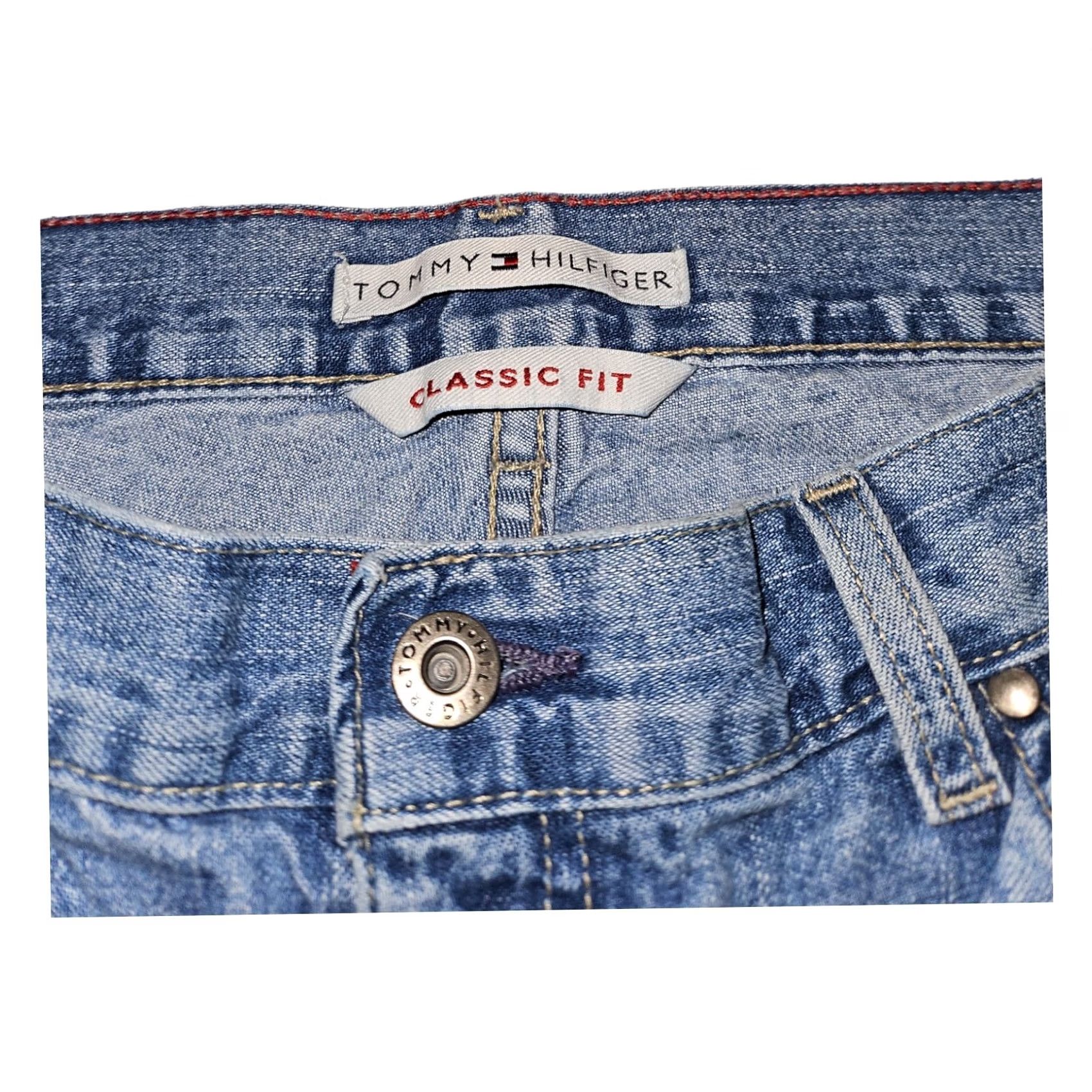 Tommy Hilfiger VINTAGE Tommy Hilfiger Jeans 10L Women’s Classic Straight Denim Blue 5-Pocket Logo Zipper Button Jeans Mens Womens Girls Boys Size 32" / US 10 / IT 46 - 2 Thumbnail