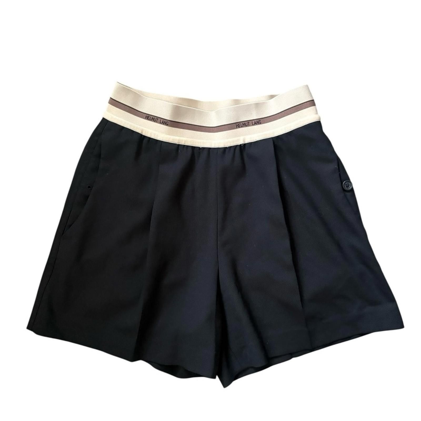 Helmut Lang Helmut Lang Black Pull On Shorts Size Black Size 0 Size 25" / US 0 / IT 36 - 8 Thumbnail