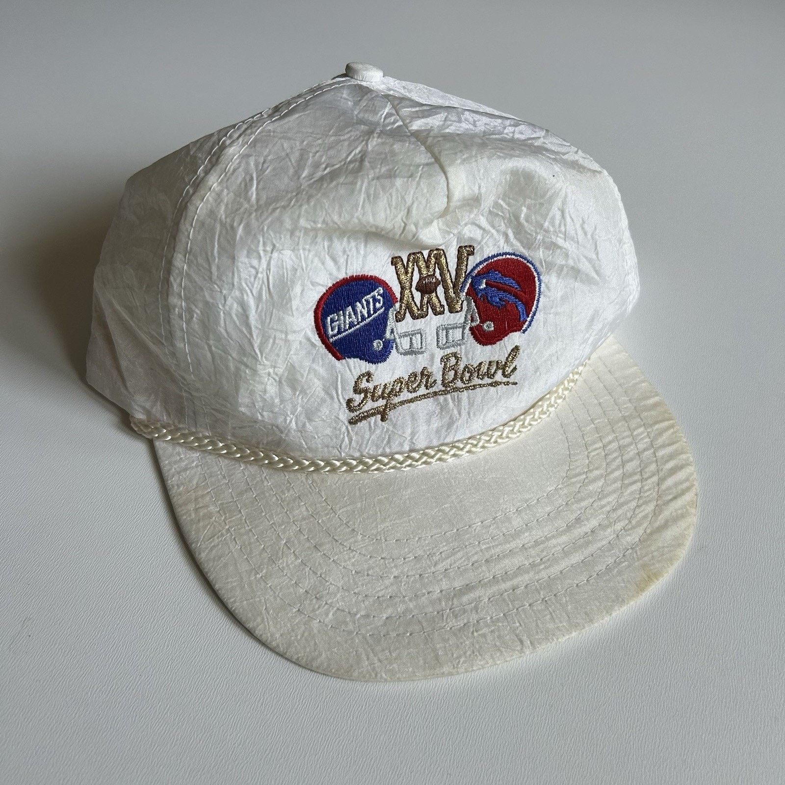 NFL × Vintage Vintage 90s NY Giants Buffalo Bills Super Bowl Snapback Hat Size ONE SIZE - 1 Thumbnail