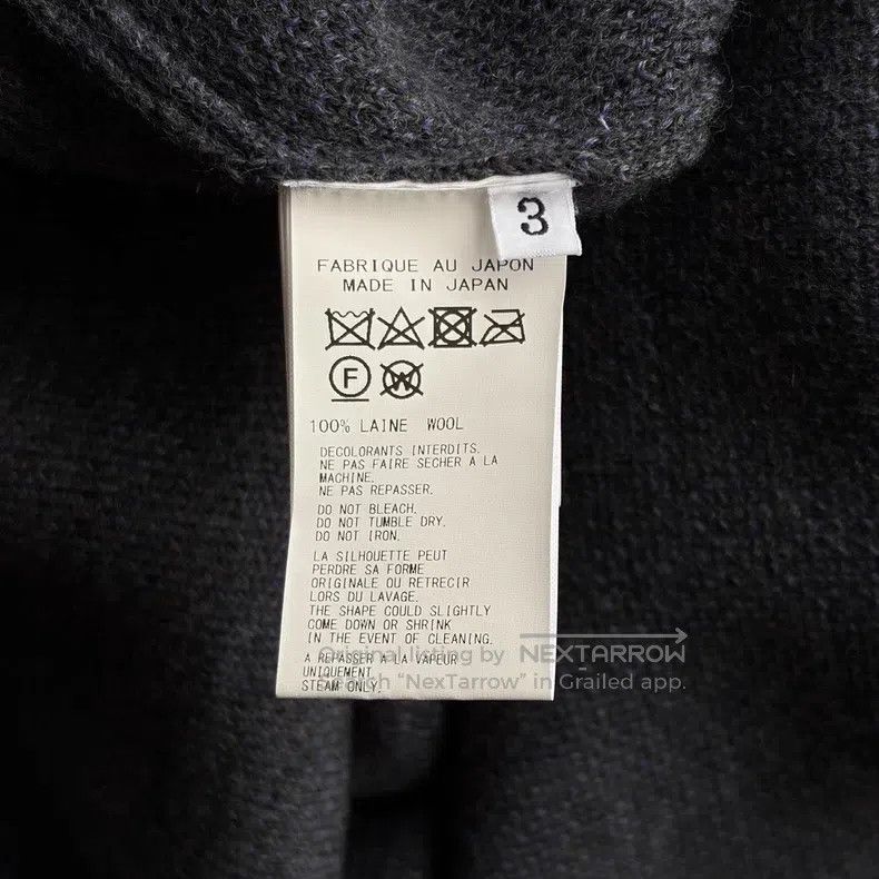 Yohji Yamamoto YOHJI YAMAMOTO Blue and Purple Striped High-Neck Sweater Size US L / EU 52-54 / 3 - 8 Thumbnail