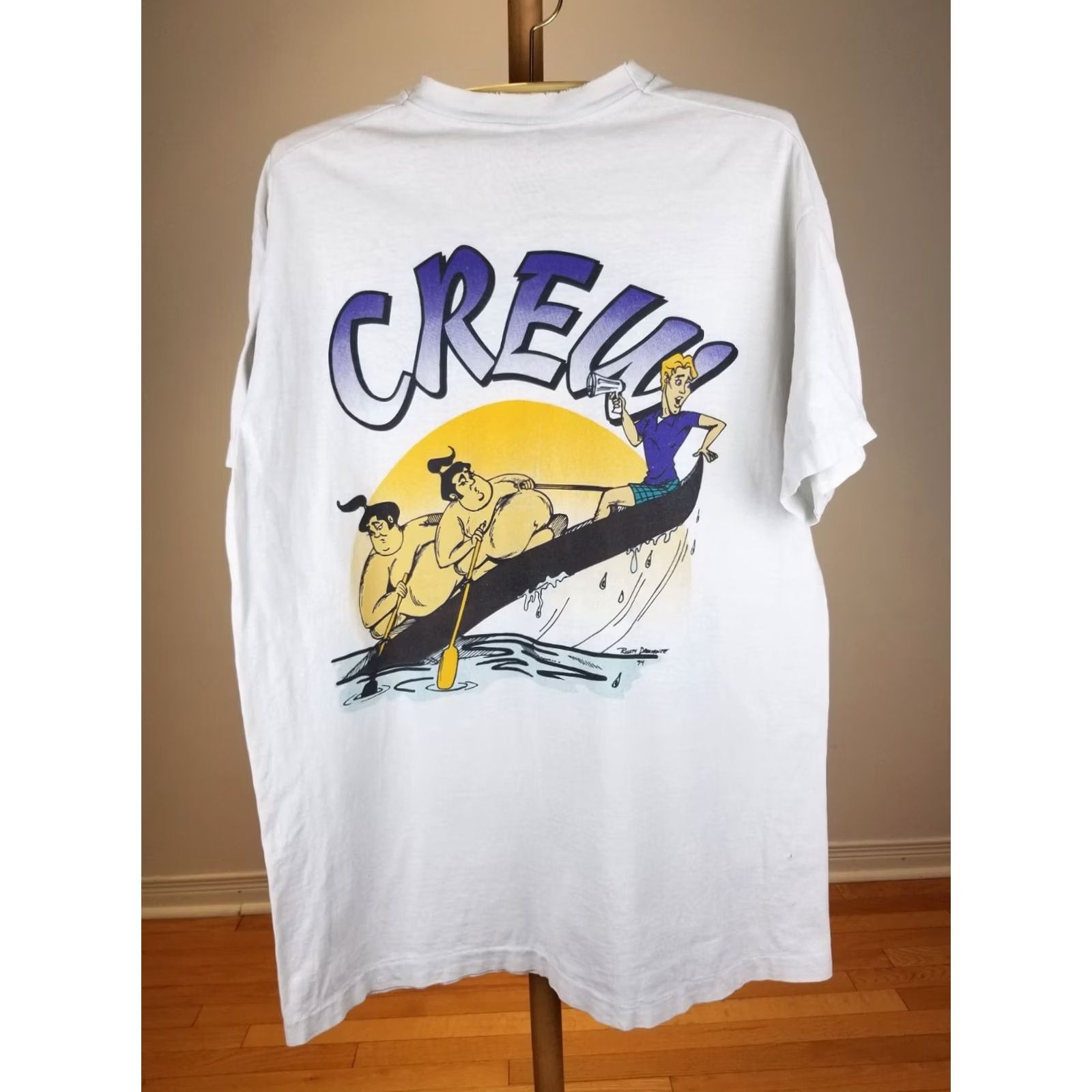 Vintage VINTAGE 1994 STATE UNIVERSITY CREW SINGLE STITCH T-SHIRT SZ XLARGE Size US XL / EU 56 / 4 - 2 Thumbnail