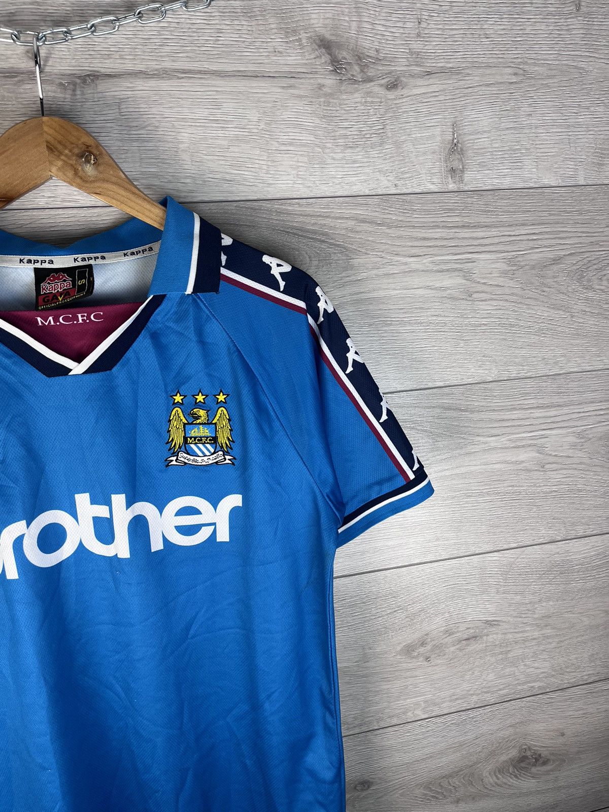 Kappa Vintage football T-shirt Kappa FC Manchester City size S Size US S / EU 44-46 / 1 - 3 Thumbnail