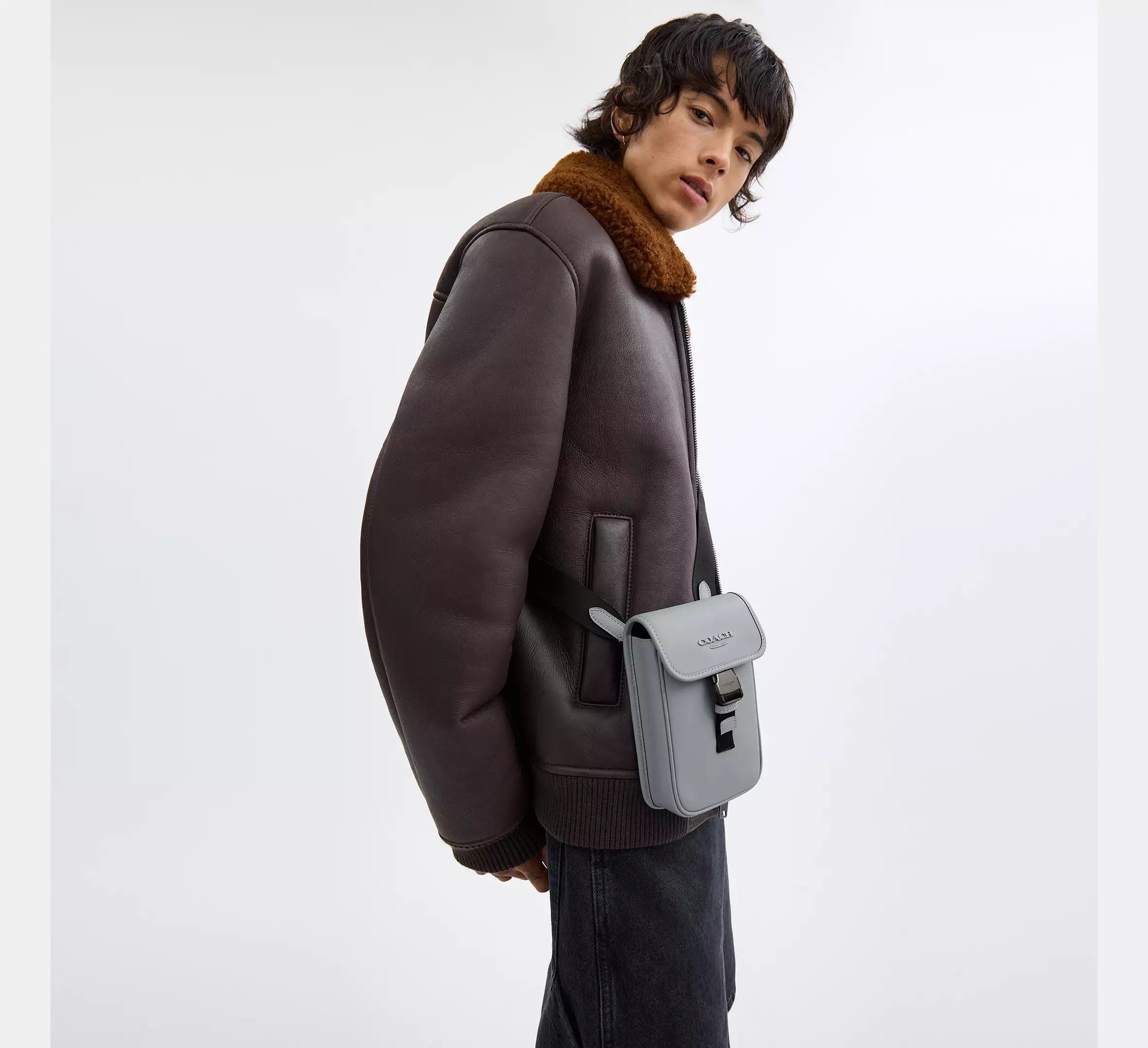 Coach Racer Phone Crossbody In Smooth Leather CT886 Size ONE SIZE - 7 Thumbnail