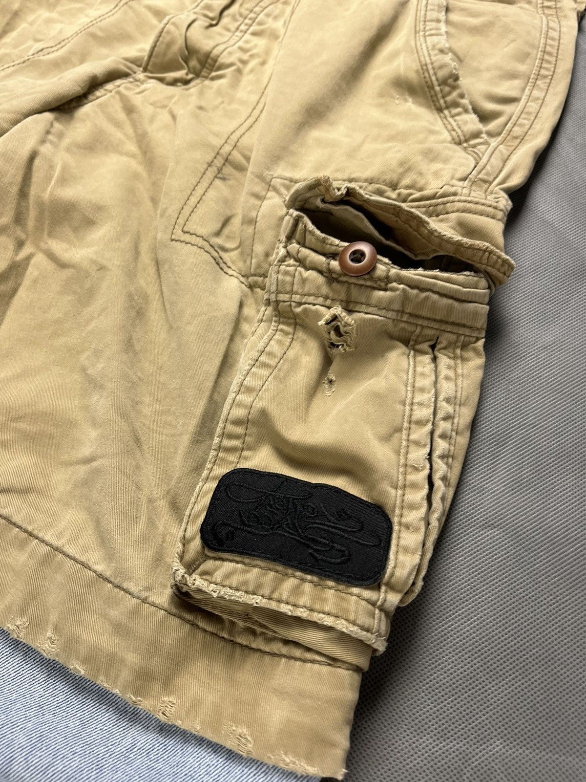Handmade Custom transformer distressed cargo jeans pants+shorts grung Size US 36 / EU 52 - 7 Thumbnail