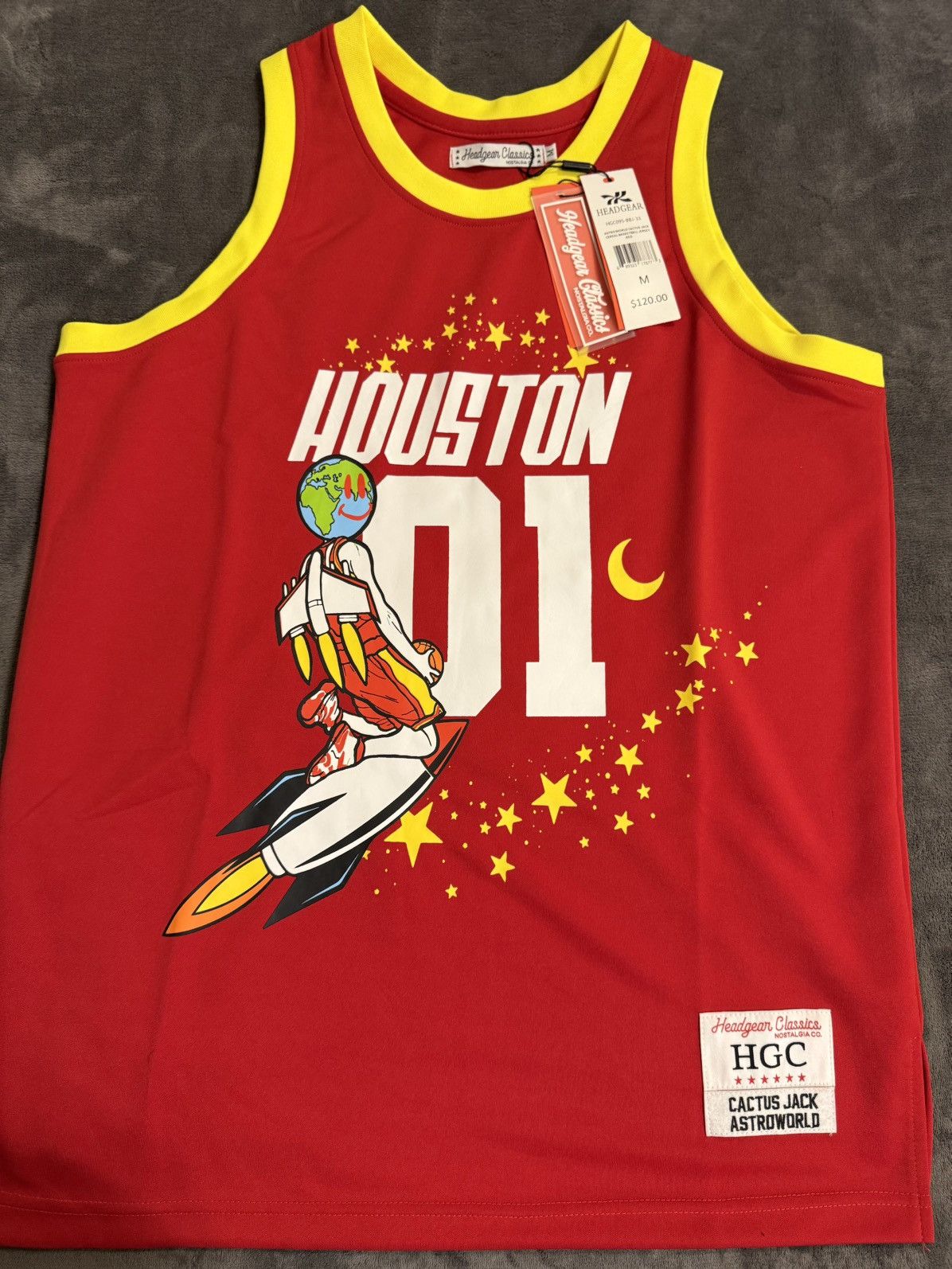 Other Headgear Classics Cactus Jack red Houston jersey Size M Size US M / EU 48-50 / 2 - 1 Thumbnail