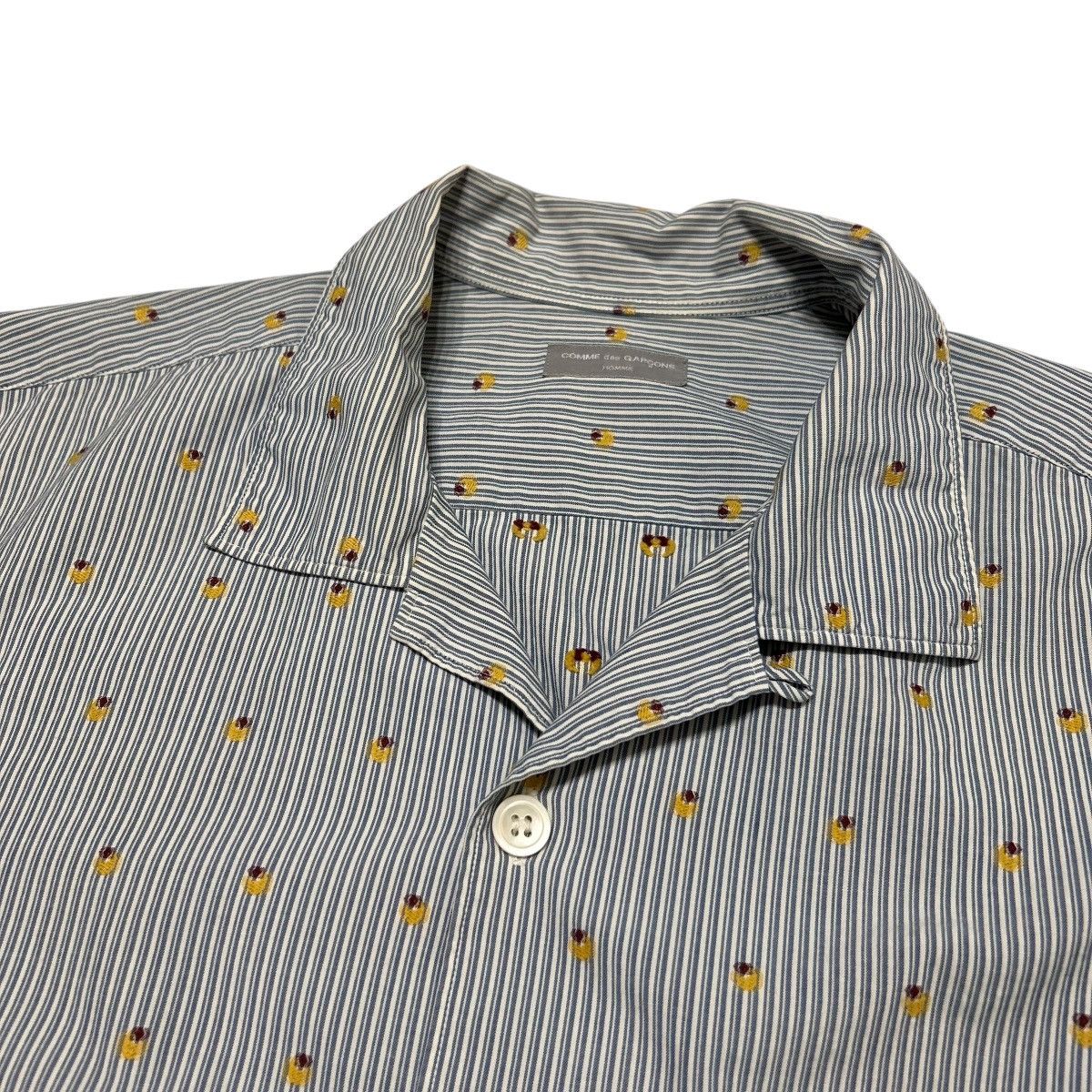 Comme des Garcons 556 01SS 00s Comme Des Garcons Homme shirt jacket men blue Size US S / EU 44-46 / 1 - 17 Thumbnail