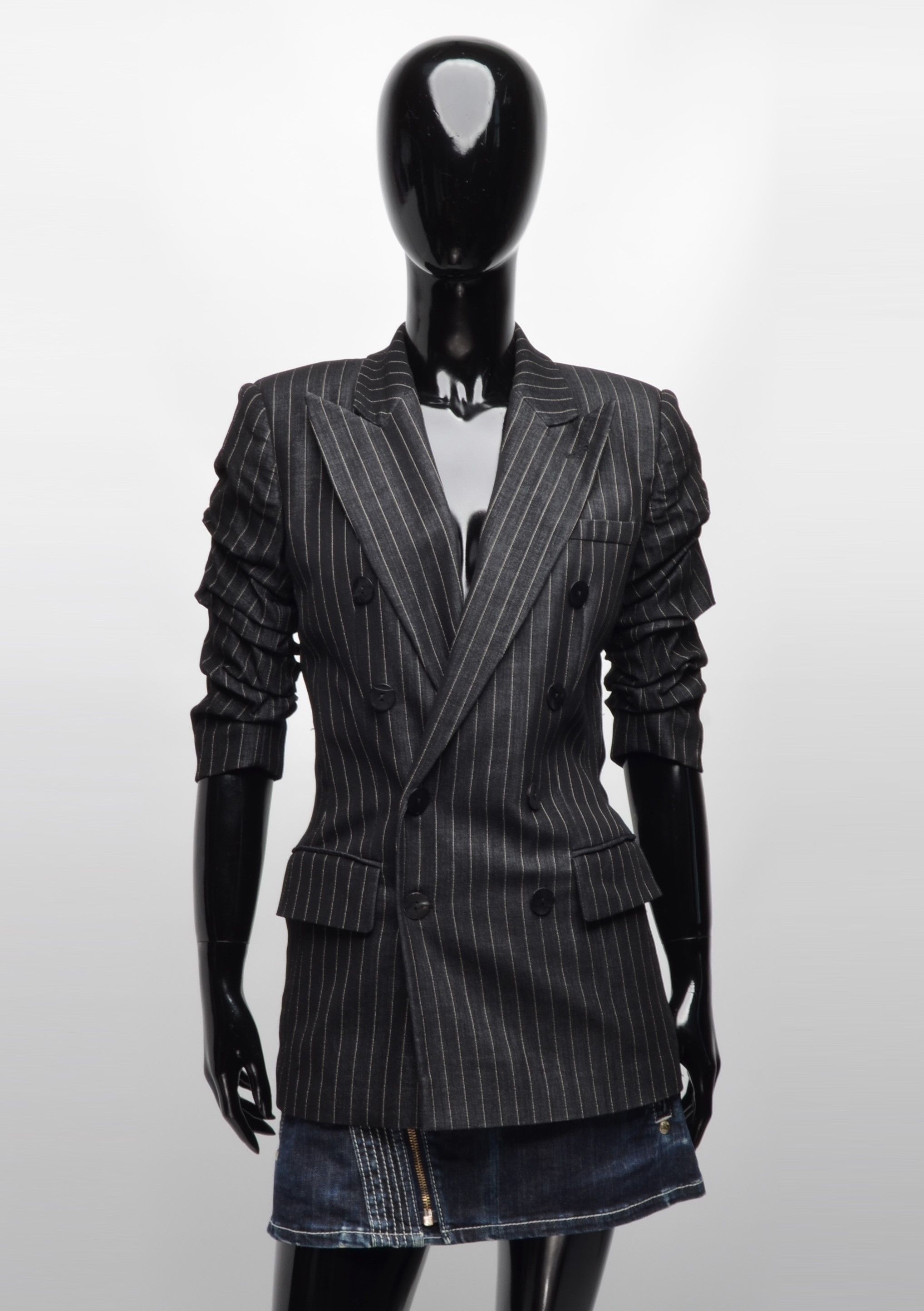 Jean Paul Gaultier × Vintage Jean Paul Gaultier Classique Vintage Striped Stunning Blazer Size M / US 6-8 / IT 42-44 - 1 Thumbnail